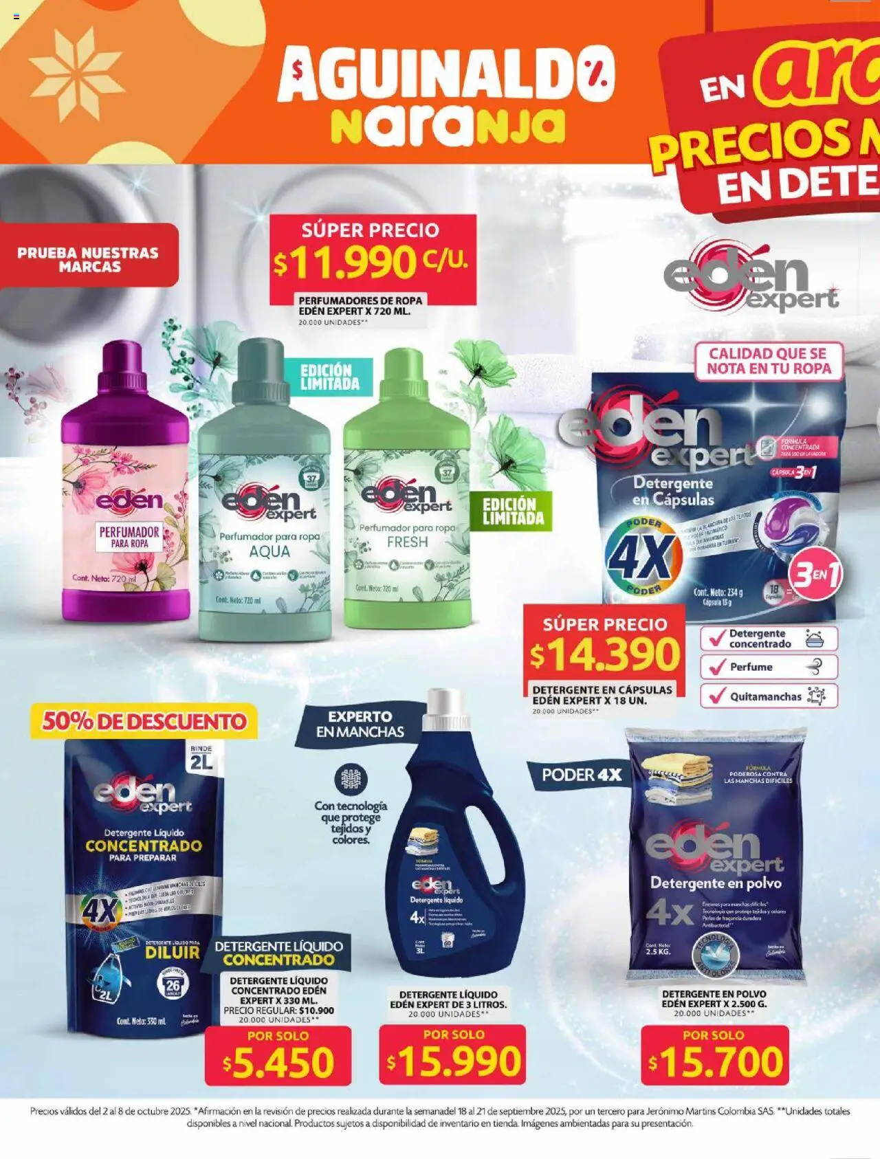 Ara revista - valida desde el 02.10.2025 | Página: 9 | Productos: Perfume, Fragancia, Quitamanchas, Detergente