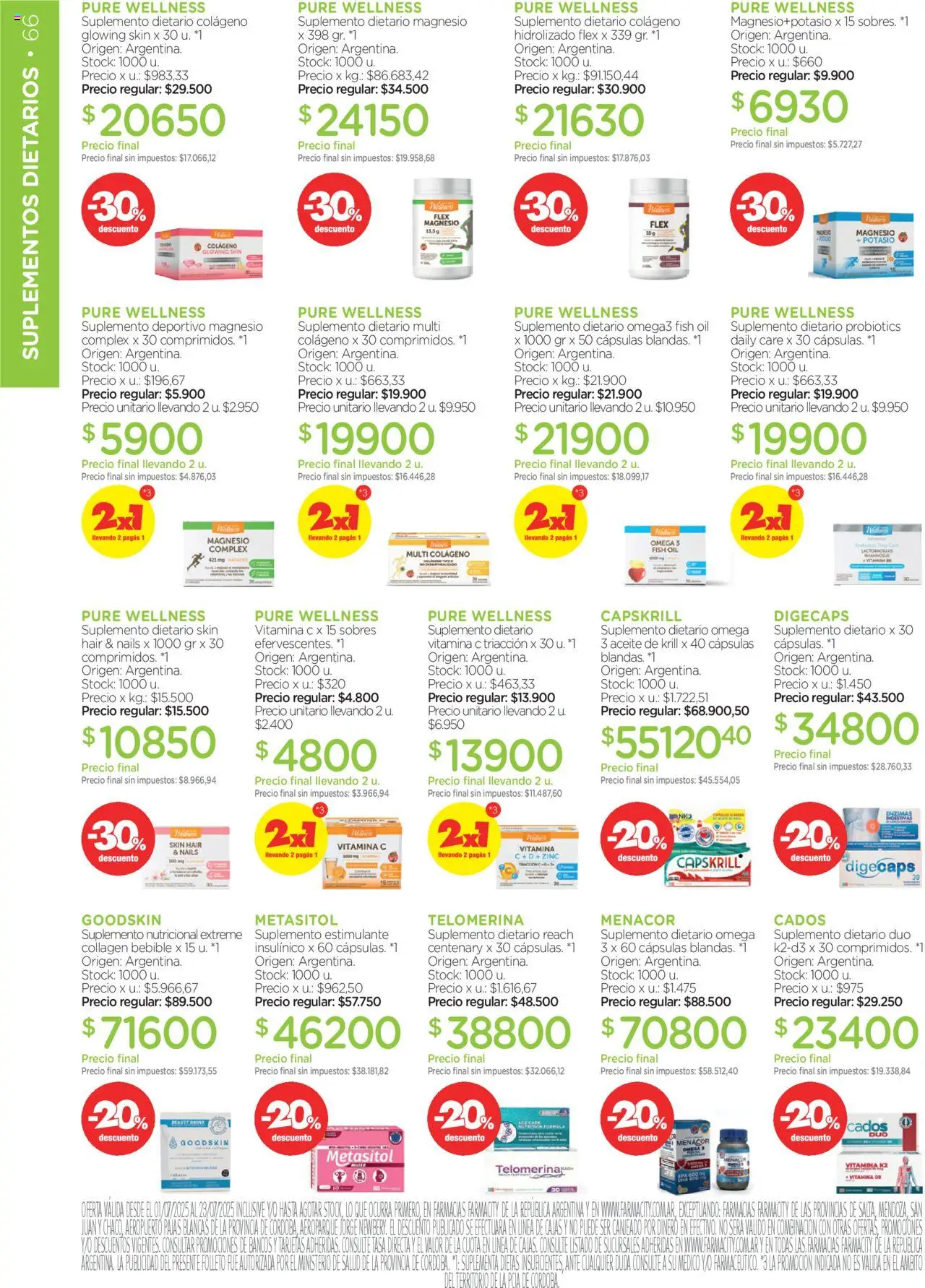Farmacity catálogo │ válido desde el 01.07.2025 | Página: 66 | Productos: Suplemento dietario, Aceite