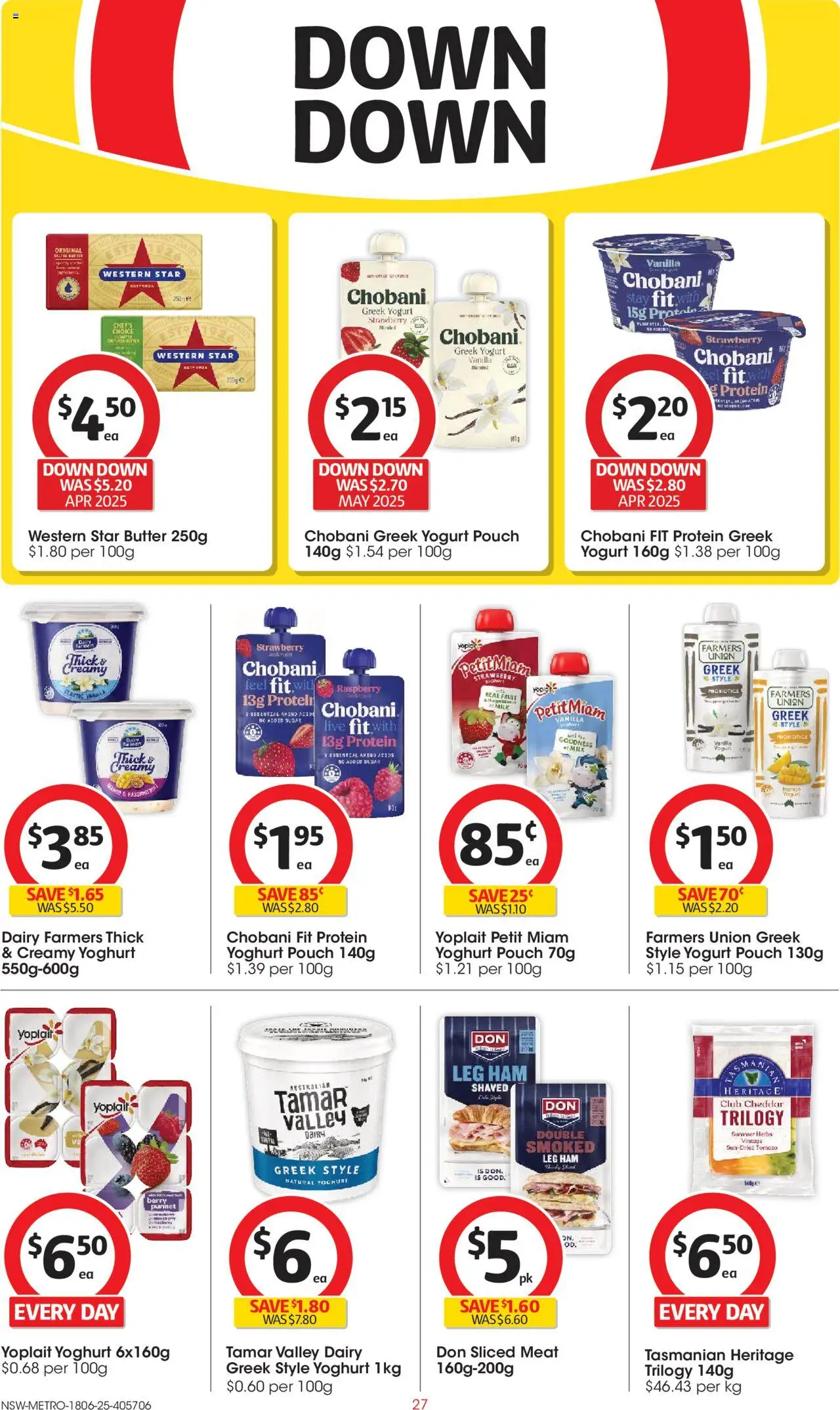 Coles catalogue - valid from 18.06.2025 | Page: 27 | Products: Milk, Dairy, Ham, Raspberry