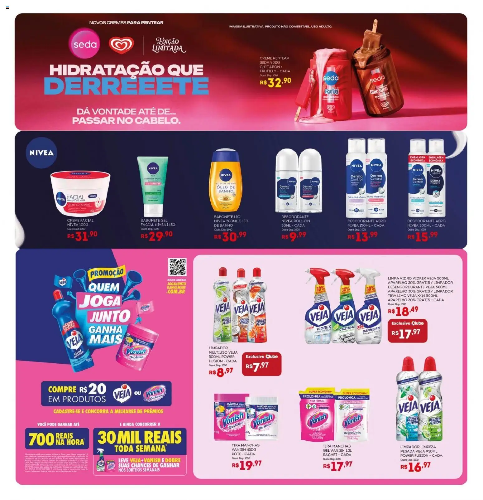 Bistek Supermercados Folheto - válido de 08.04.2026 | Página: 12 | Produtos: Tira manchas, Óleo, Roupas, Vanish