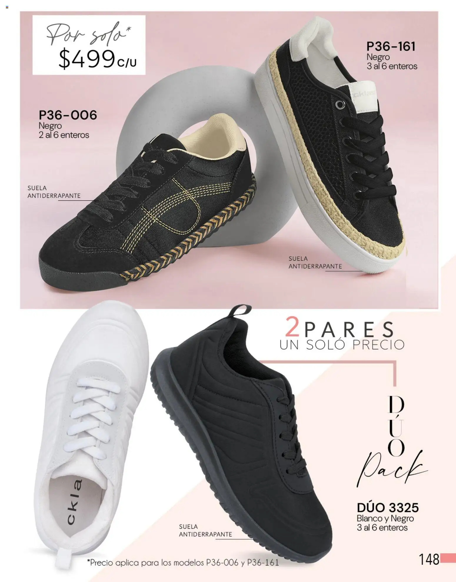 Nuevas ofertas de Cklass válidas en toda la República Mexicana desde el 05.03.2026. ¡Encuentra las mejores ofertas en Cklass catálogo Complemento Verano Calzado! | Página: 154