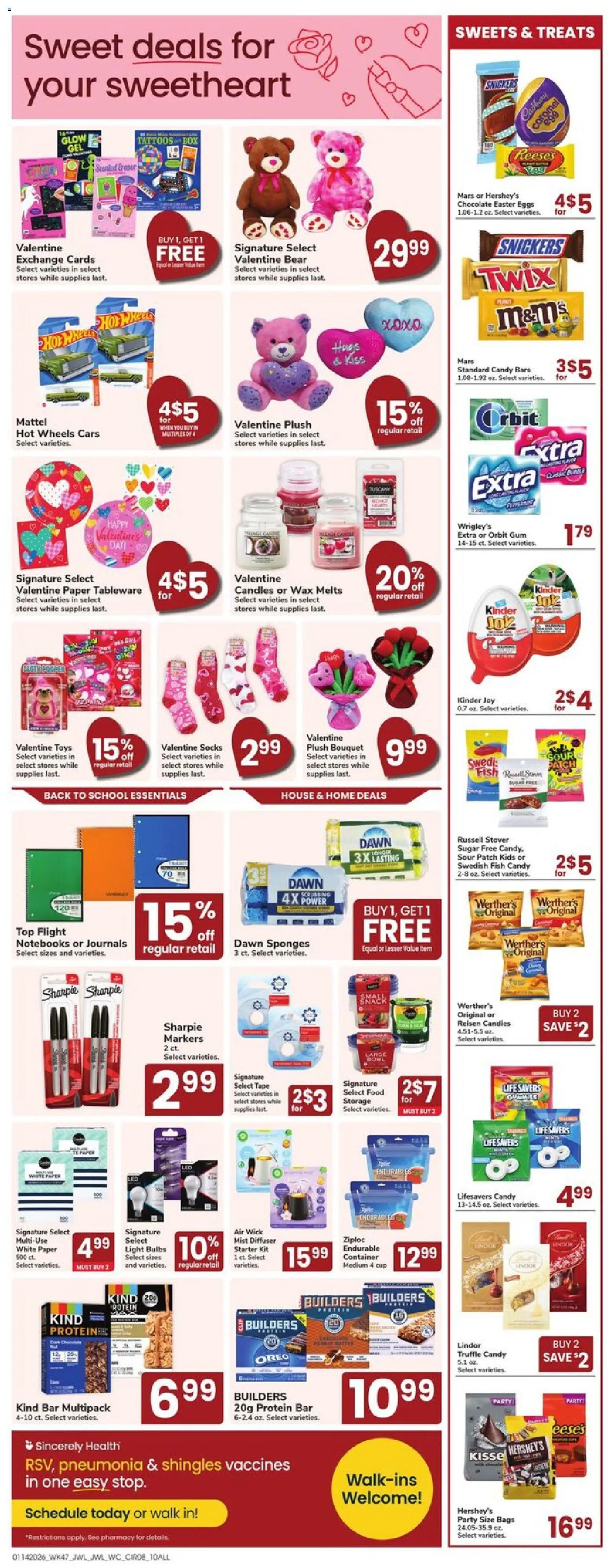 Jewel Osco Weekly Ad - valid from 14.01.2026 | Page: 8 | Products: Eggs, Fish, Sugar, Starter