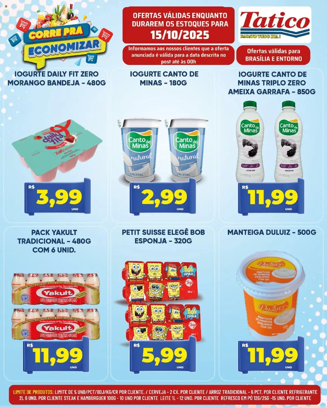 Tatico Folheto - válido de 15.10.2025 | Página: 9 | Produtos: Refresco, Iogurte, Cerveja, Sal