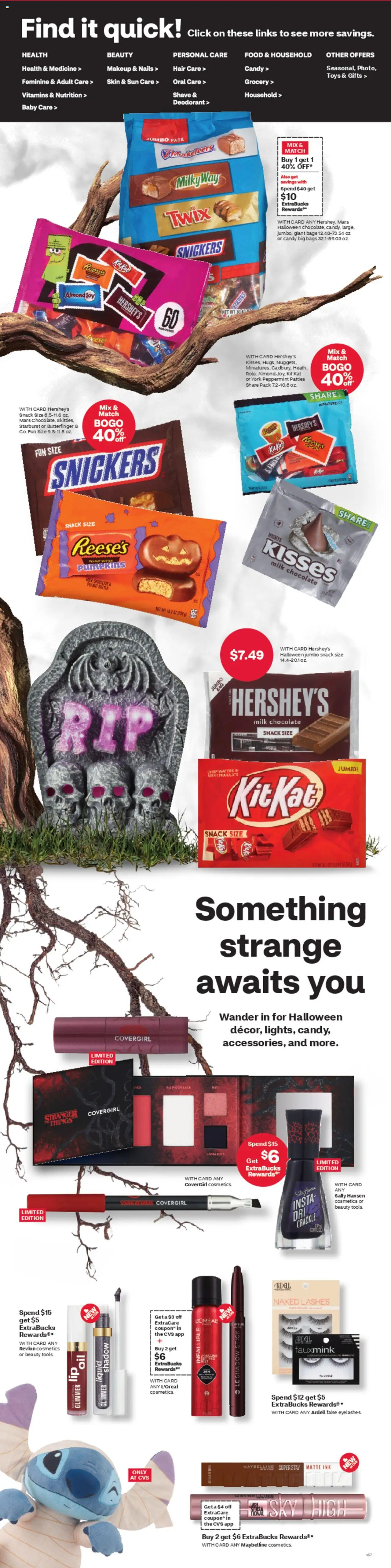 CVS Pharmacy Weekly Ad - WA - valid from 19.10.2025 | Page: 3 | Products: Peppermint, Ink, Milk, Chocolate