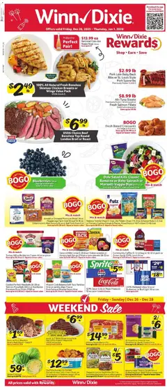 Preview of Winn Dixie weekly ads valid from 26.12.2025