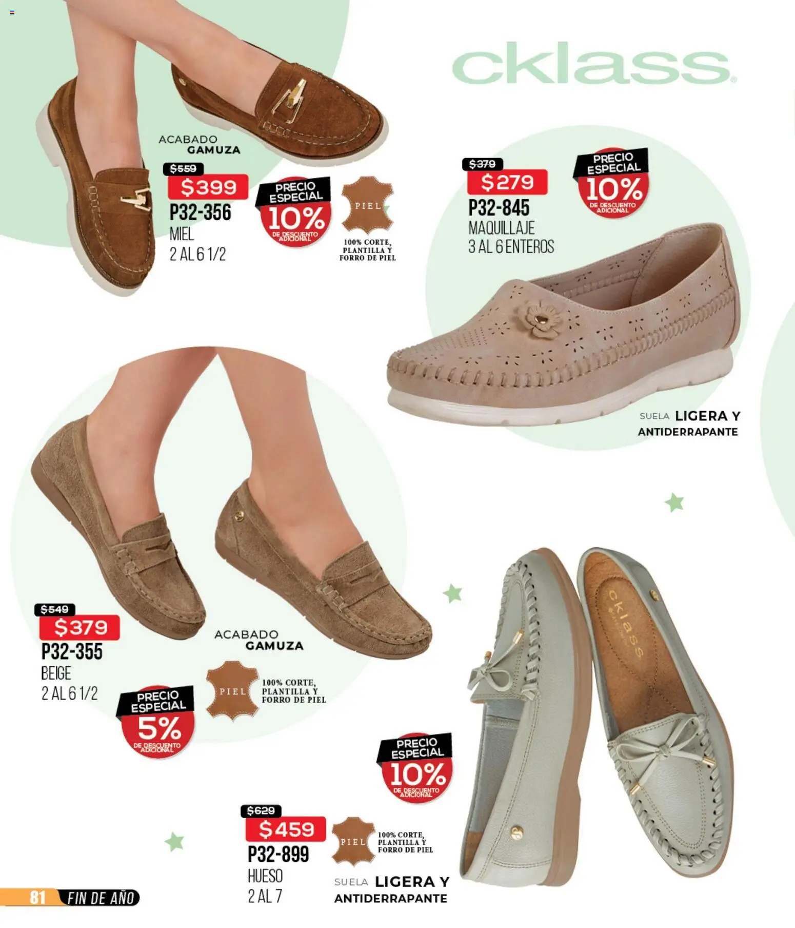 Nuevas ofertas de Cklass válidas en toda la República Mexicana desde el 02.01.2026. ¡Encuentra las mejores ofertas en Cklass catálogo Rebajas Inicio de Año Calzado! | Página: 82 | Productos: Gamuza, Maquillaje
