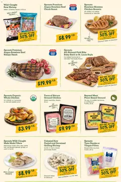 Preview of Sprouts weekly ads valid from 08.04.2026 | Page: 4 | Products: Oil, Pork, Fish, Avocado