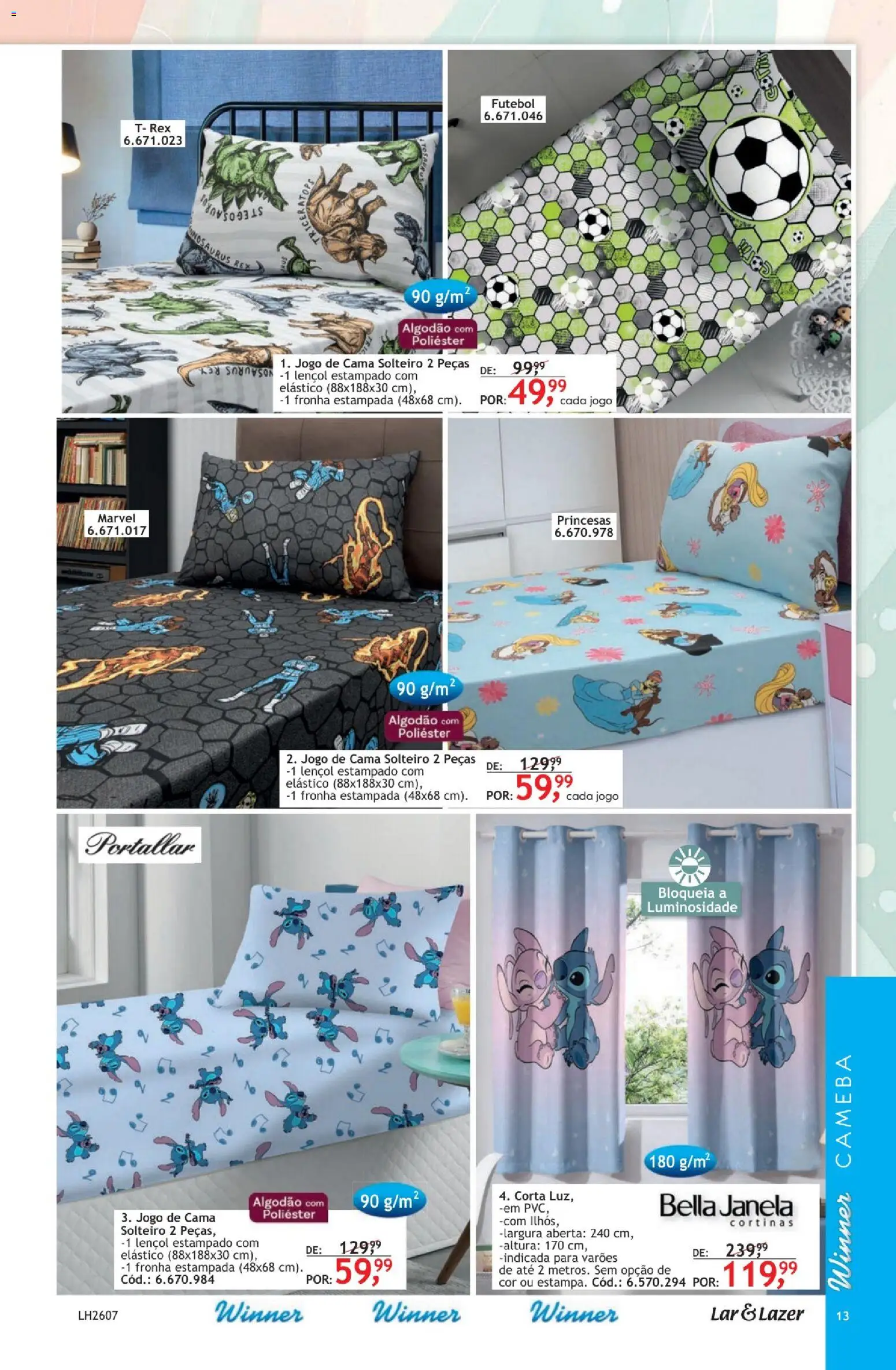 Quatro Estações Folheto - válido de 01.04.2026 | Página: 13 | Produtos: Janela, Jogo de cama, Cama, Fronha