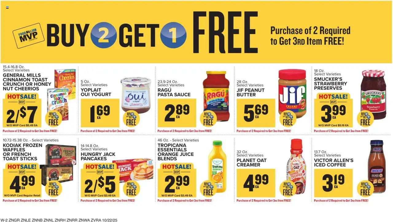 Food Lion Weekly Ad - valid from 22.10.2025 | Page: 15 | Products: Butter, Yogurt, Juice, Pasta