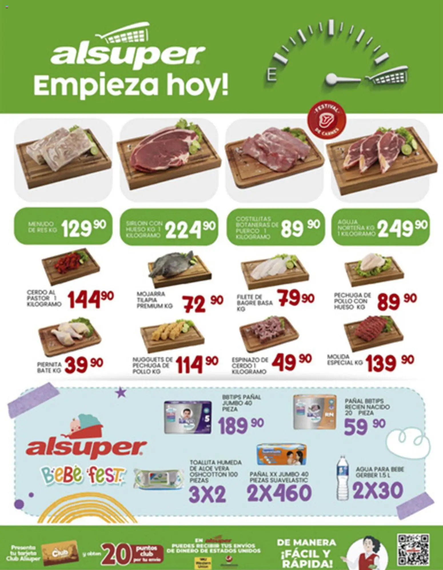 Nuevas ofertas de Alsuper válidas en toda la República Mexicana desde el 02.01.2026. ¡Encuentra las mejores ofertas en Alsuper folleto Durango! | Página: 8 | Productos: Pollo, Agua, Cerdo, Res