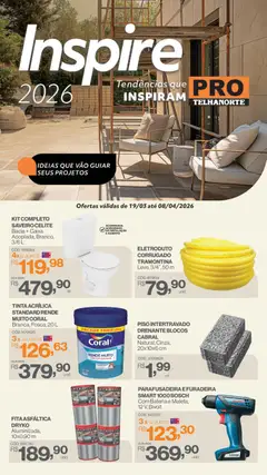 Telhanorte ofertas Pro - Pré-Visualização do folheto da loja Telhanorte, válido de 19.03.2026