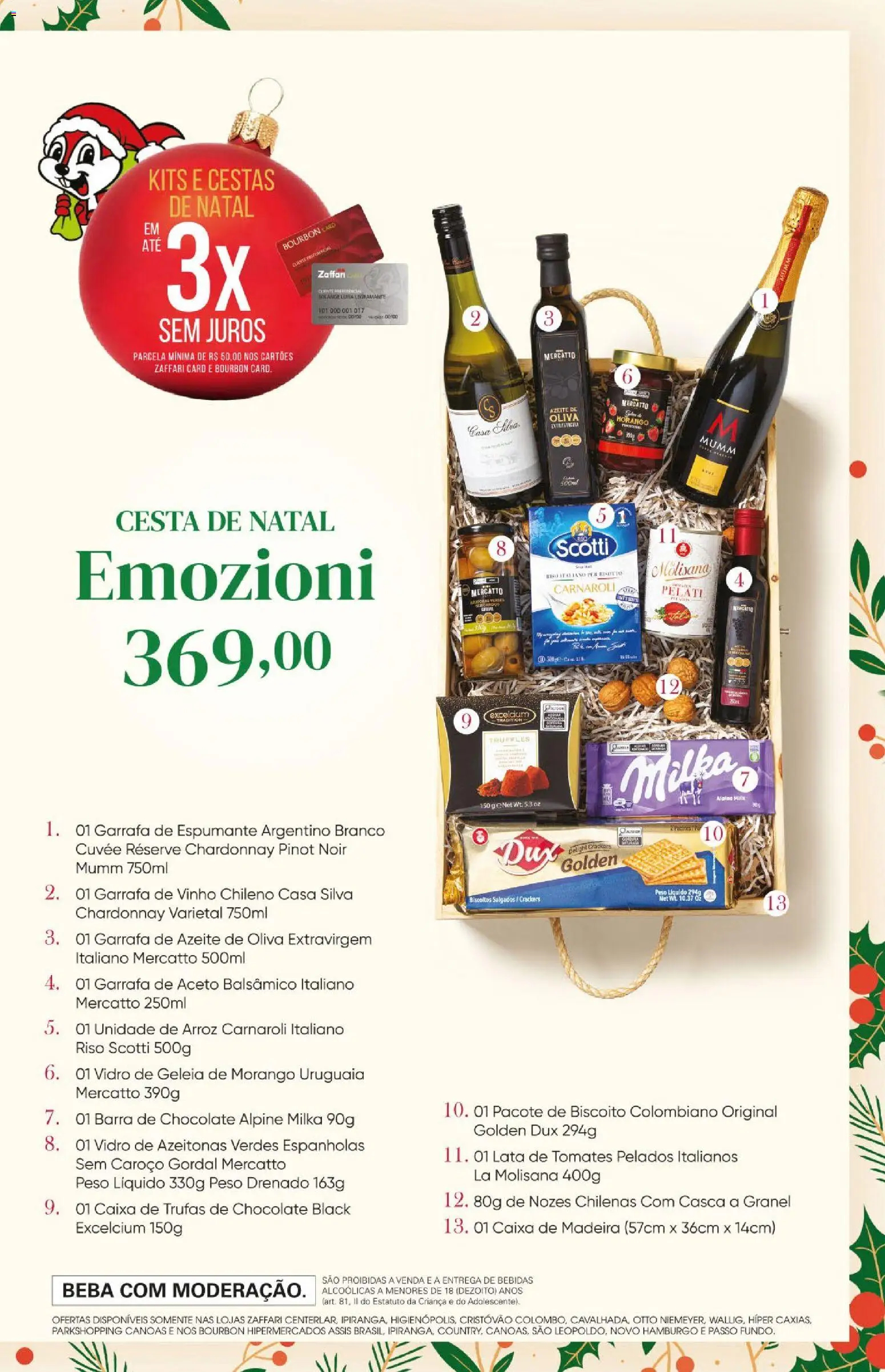 Zaffari Folheto - válido de 25.11.2025 | Página: 3 | Produtos: Espumante, Tomates, Arroz, Nozes