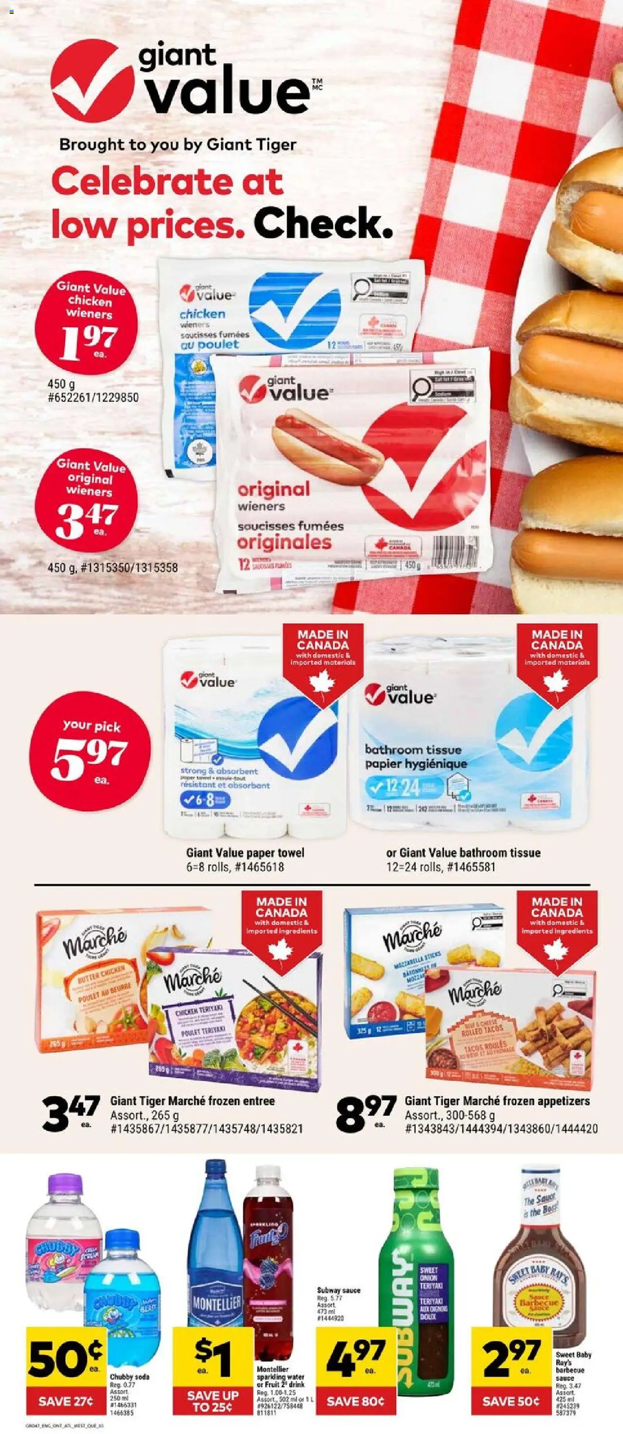 Giant Tiger flyer valid from 25.06.2025 | Page: 3 | Products: Butter, Chicken