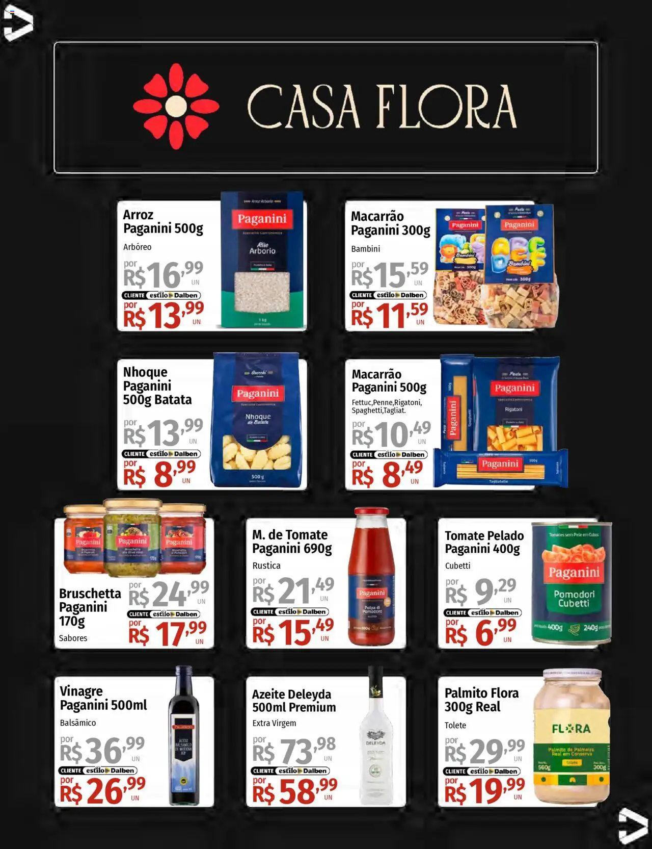 Supermercado Dalben Folheto - válido de 23.07.2025 | Página: 11 | Produtos: Palmito, Vinagre, Tomates, Batata