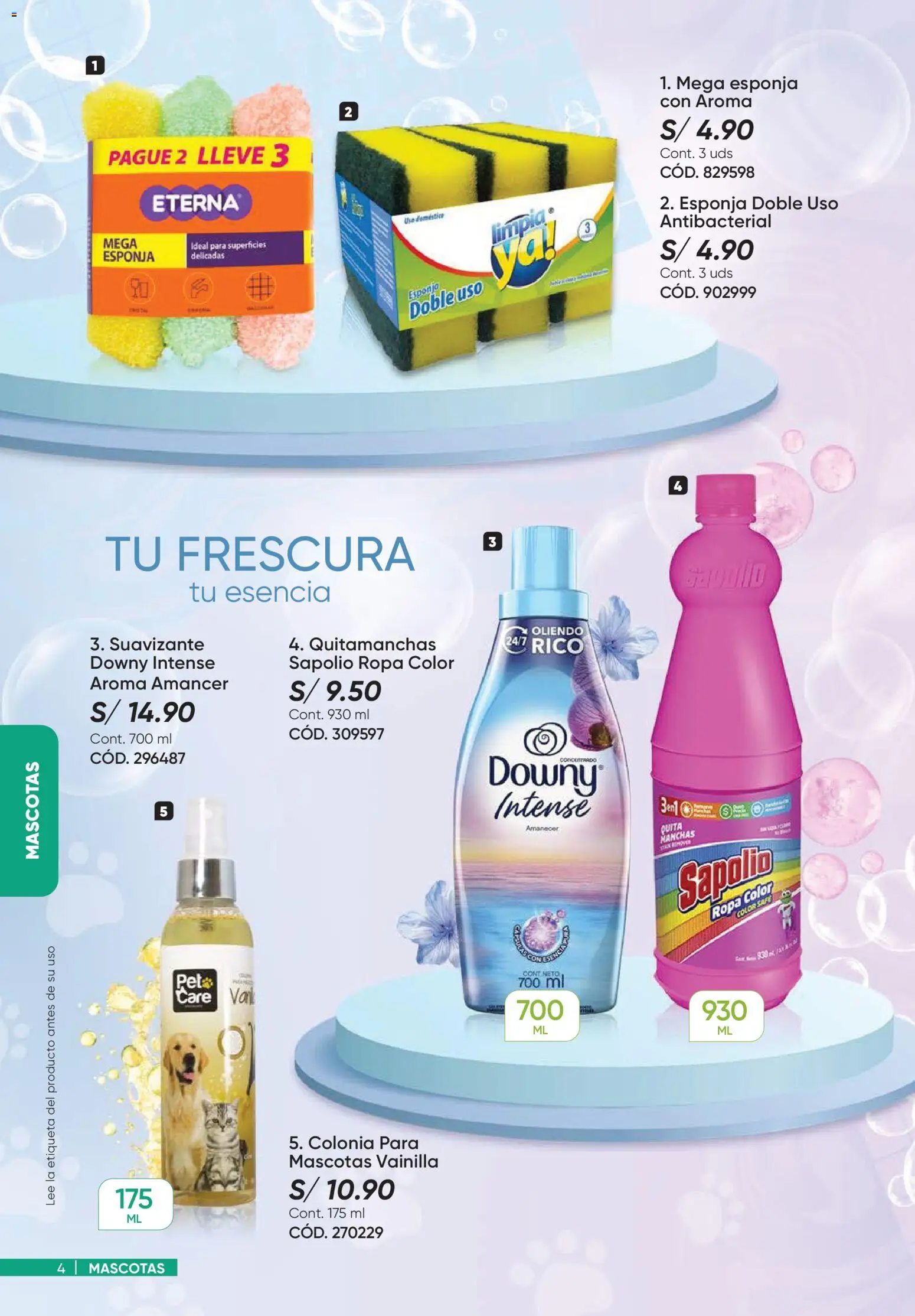 Catálogo Azzorti válido desde 15.12.2025 | Página: 4 | Productos: Esponja, Quitamanchas, Ropa