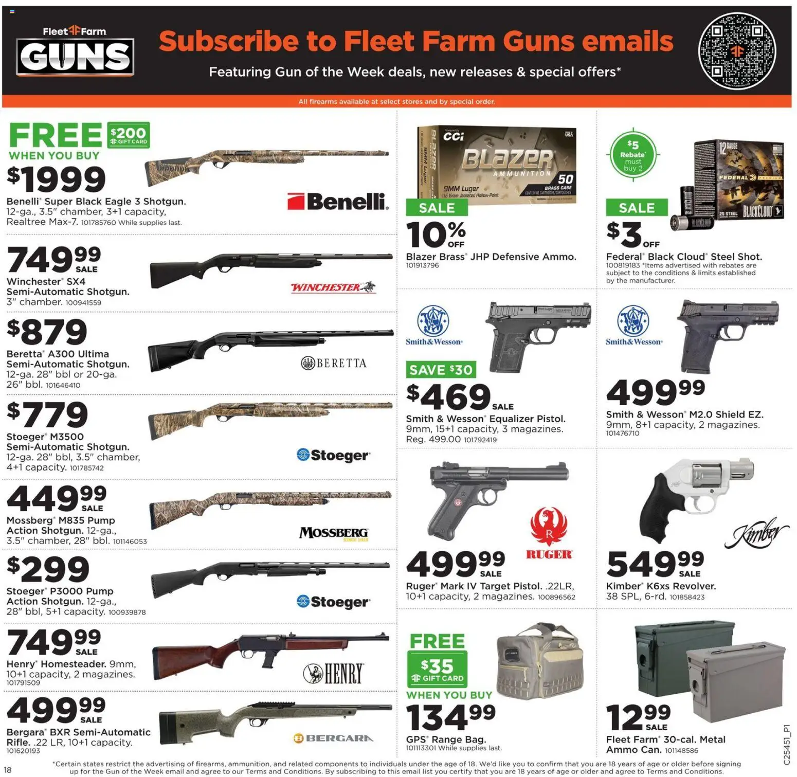 Mills Fleet Farm Black Friday - valid from 06.11.2025 | Page: 23 | Products: Pump, Case, Gun, Ammo