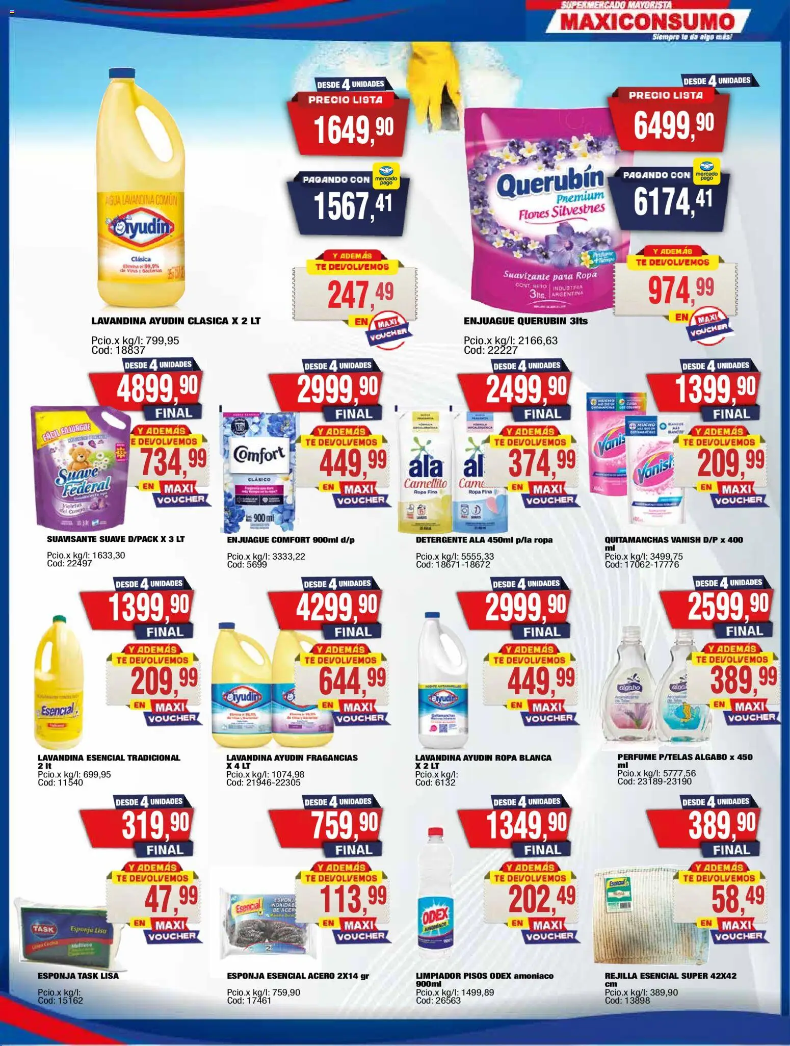 Musimundo catálogo │ válido desde el 27.10.2025 | Página: 25 | Productos: Agua, Ropa, Suavizante, Limpiador