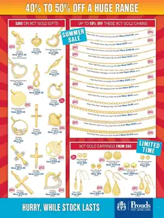 Preview of Prouds The Jewellers - Summer Sale - valid from 03.01.2026 | Page: 3 | Products: Chain, Mirror, Earrings, Pendant