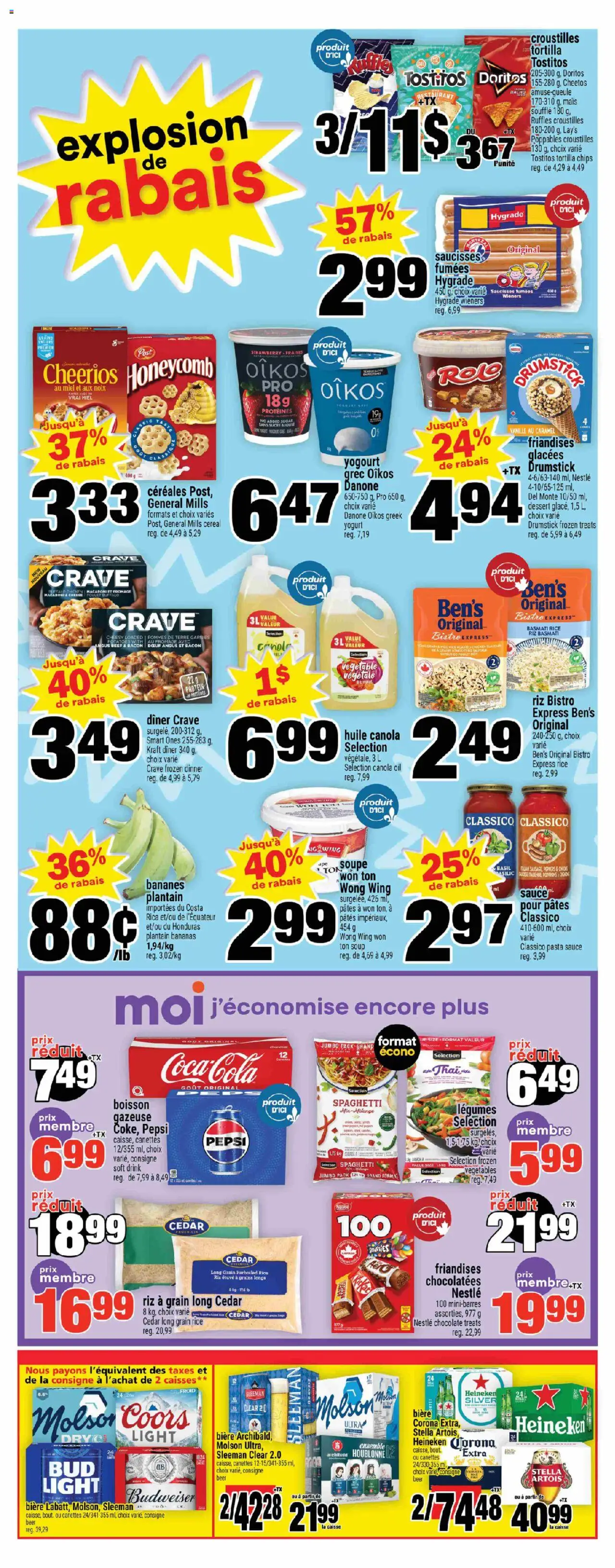 Super C flyer valid from 25.09.2025 | Page: 2 | Products: Beef, Potatoes, Chicken, Bananas