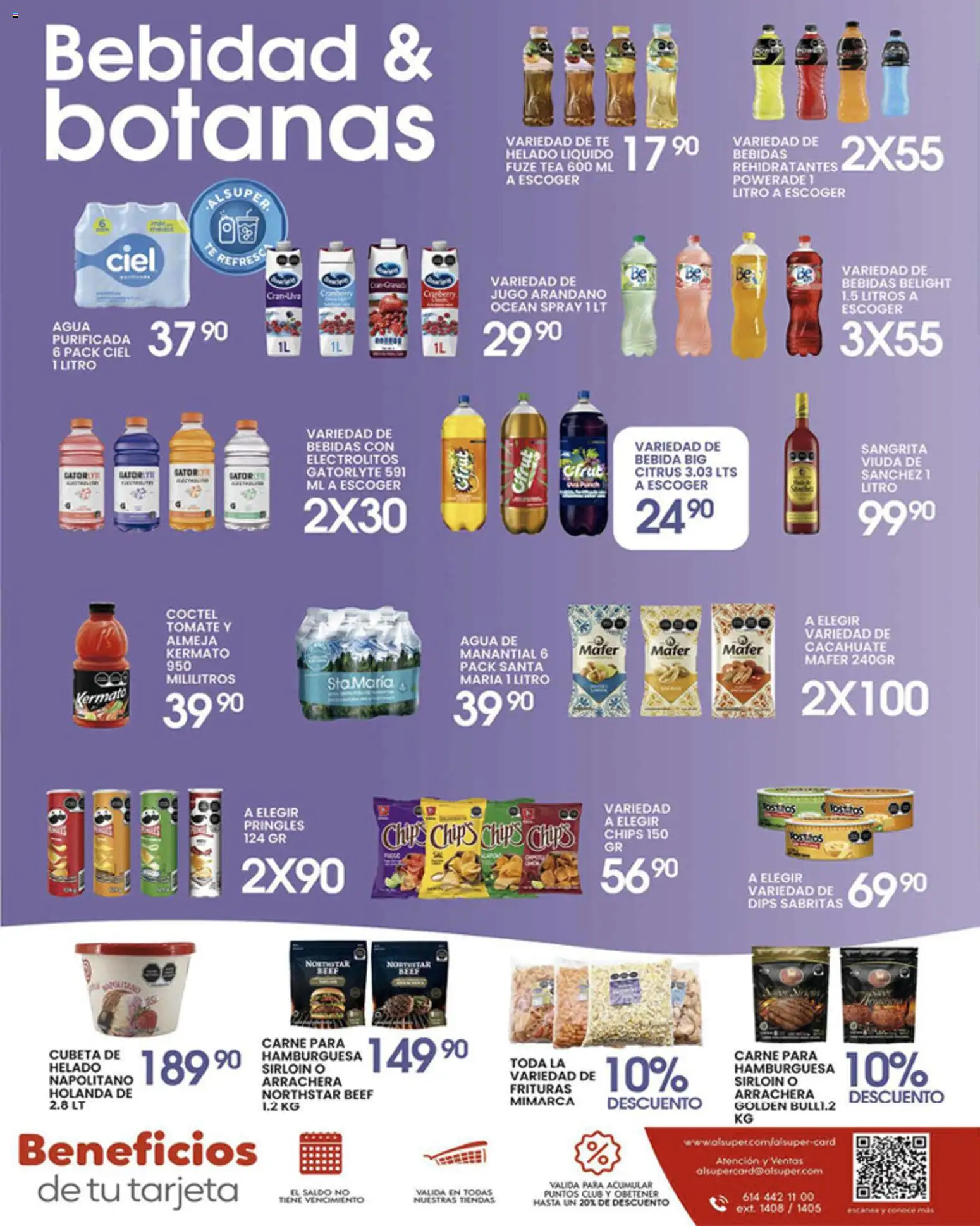 Nuevas ofertas de Alsuper válidas en toda la República Mexicana desde el 07.04.2026. ¡Encuentra las mejores ofertas en Alsuper folleto Chihuahua-Estado! | Página: 7 | Productos: Tomate, Agua, Jugo, Té