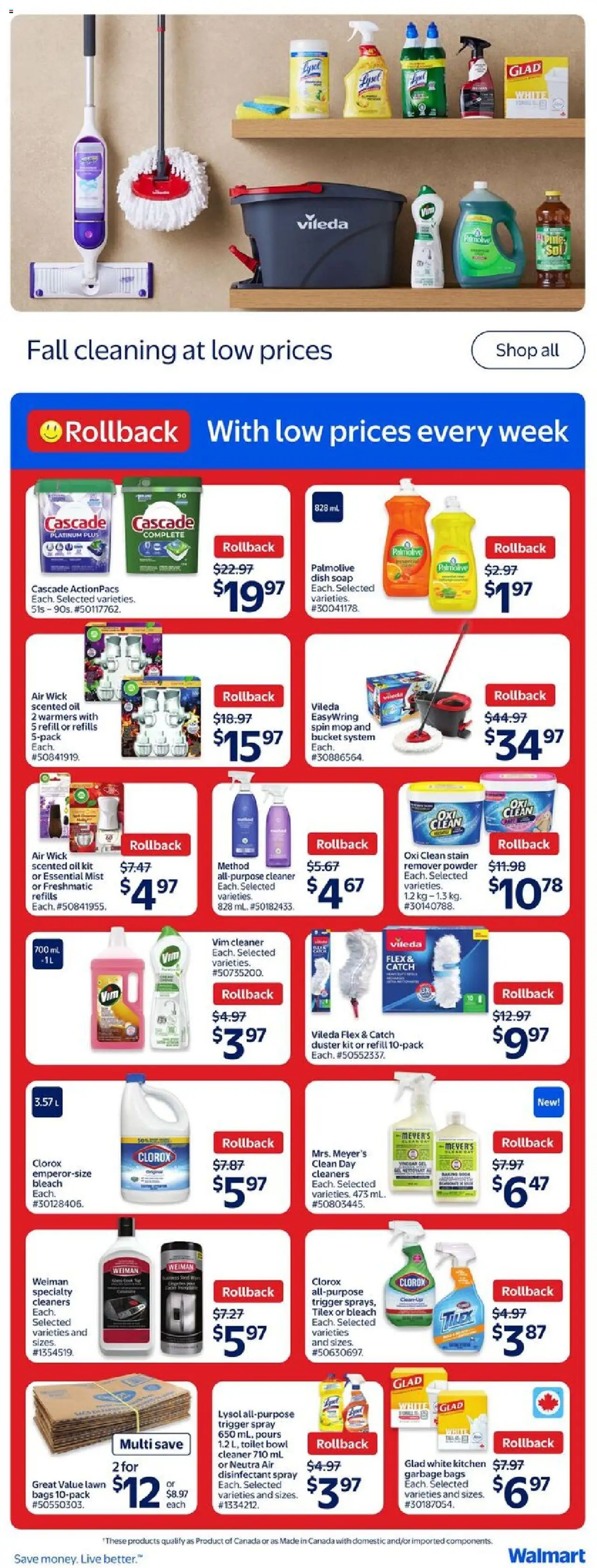 Walmart flyer valid from 25.09.2025 | Page: 21 | Products: Powder, Soap, Oil