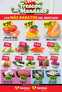 Vista previa de Soriana - Frescos del Mandado Mercado: BCS, Son y Sin, nuevo folleto de la tienda, válido en México a partir del 22.07.2025