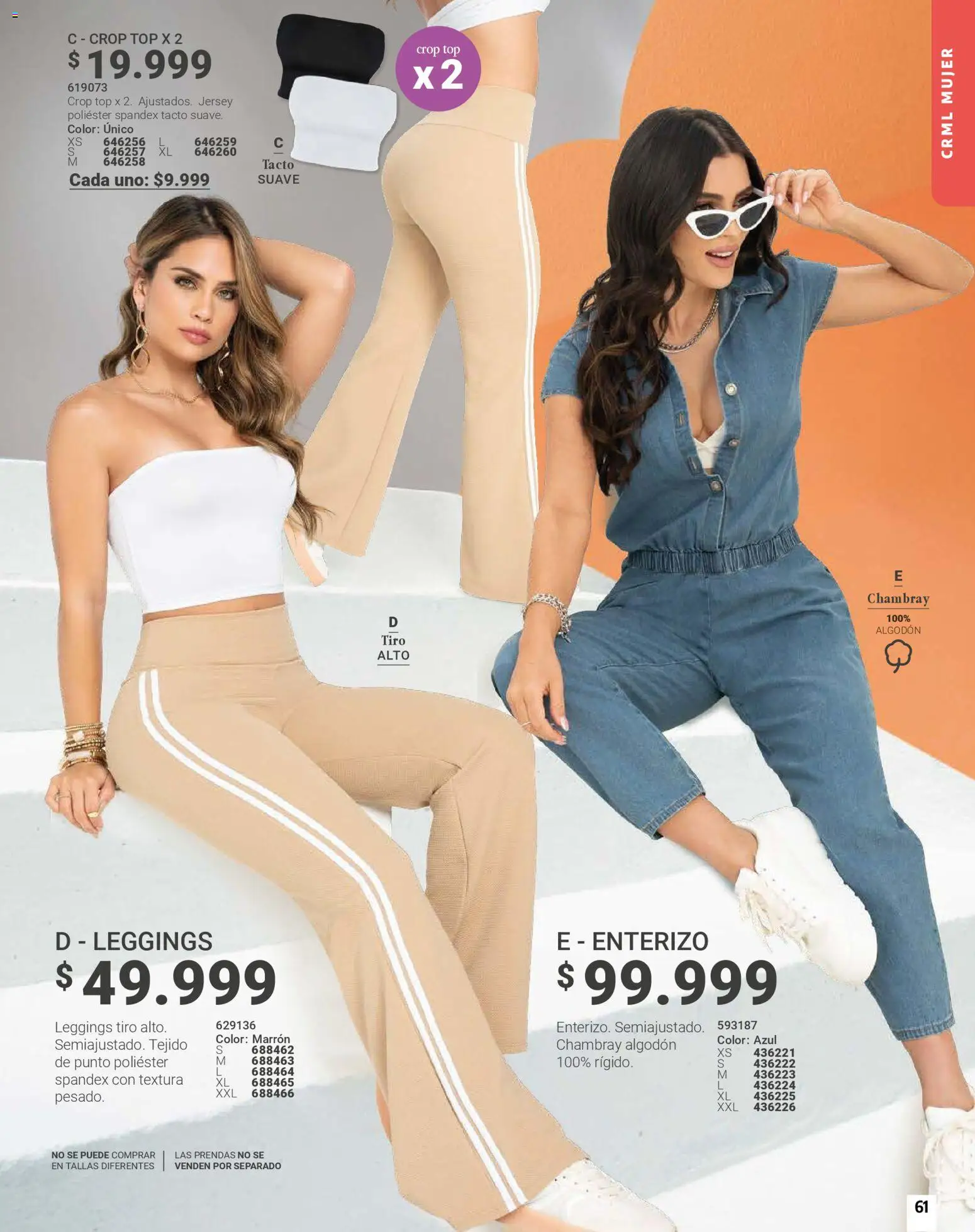 Carmel revista - valida desde el 01.01.2026 | Página: 61 | Productos: Algodón, Top, Enterizo