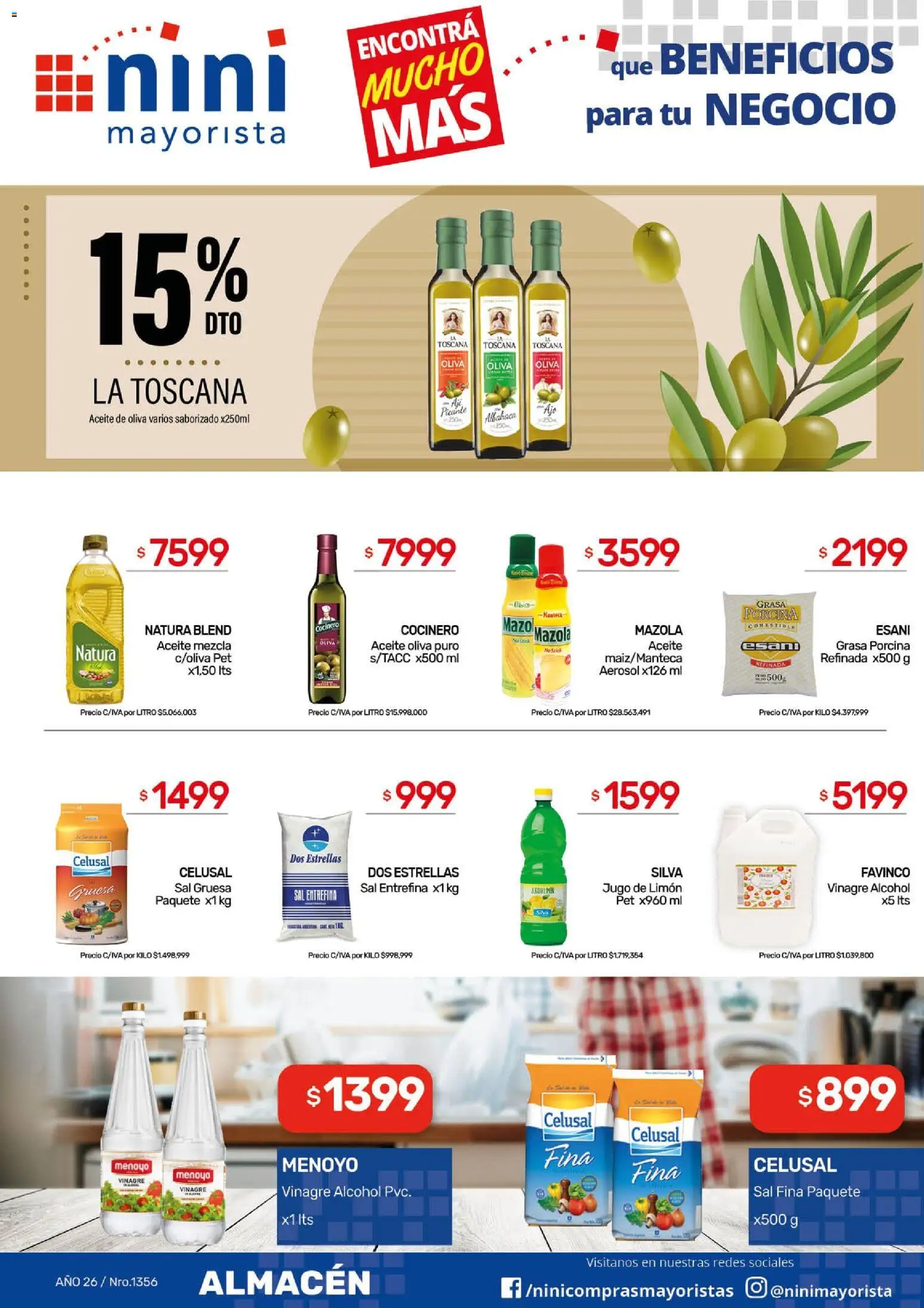 NINI Mayorista ofertas │ válido desde el 20.04.2026 | Página: 20 | Productos: Aceite, Sal, Oliva, Limón