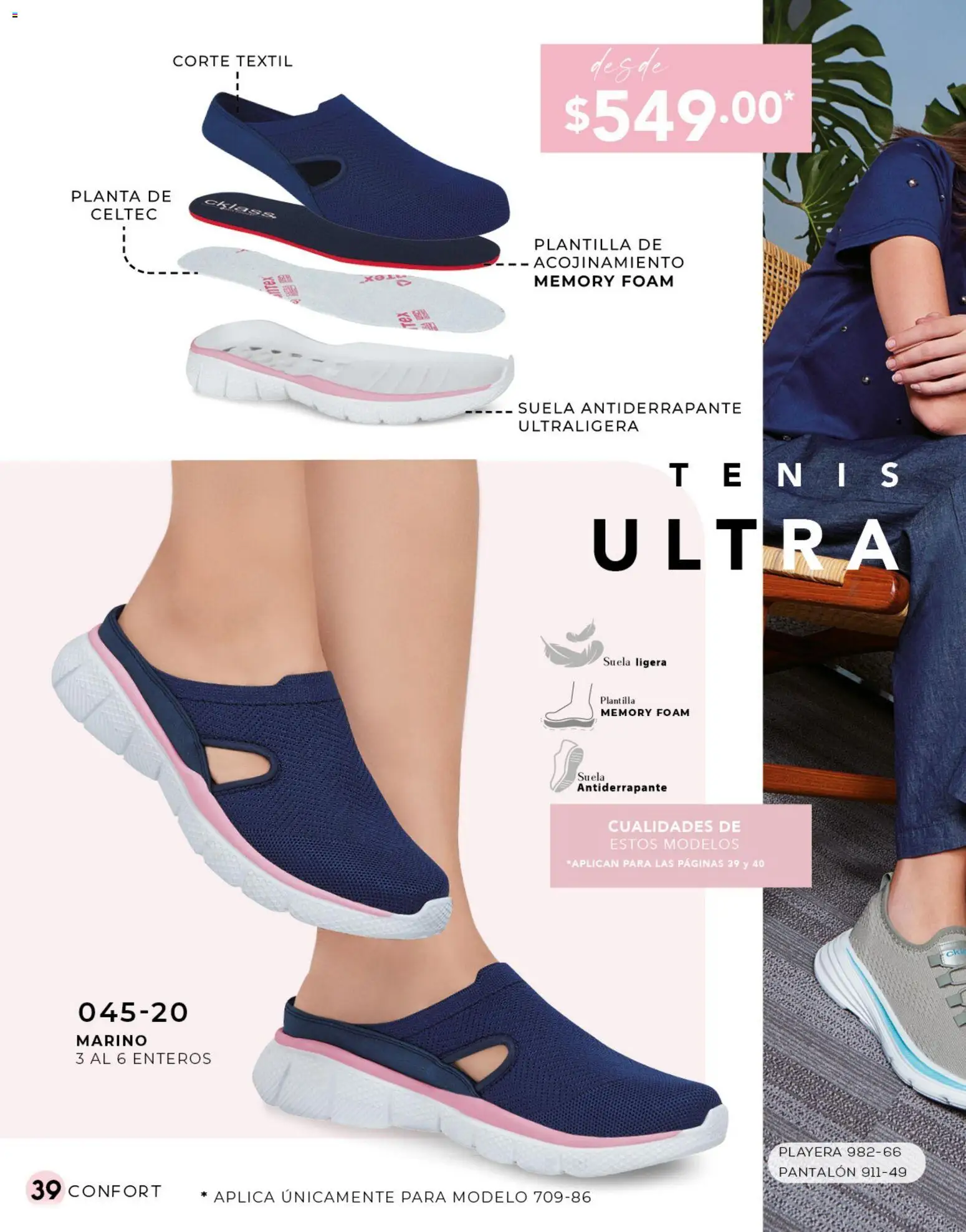Nuevas ofertas de Cklass válidas en toda la República Mexicana desde el 02.01.2026. ¡Encuentra las mejores ofertas en Cklass catálogo Confort! | Página: 40 | Productos: Tenis, Planta, Playera
