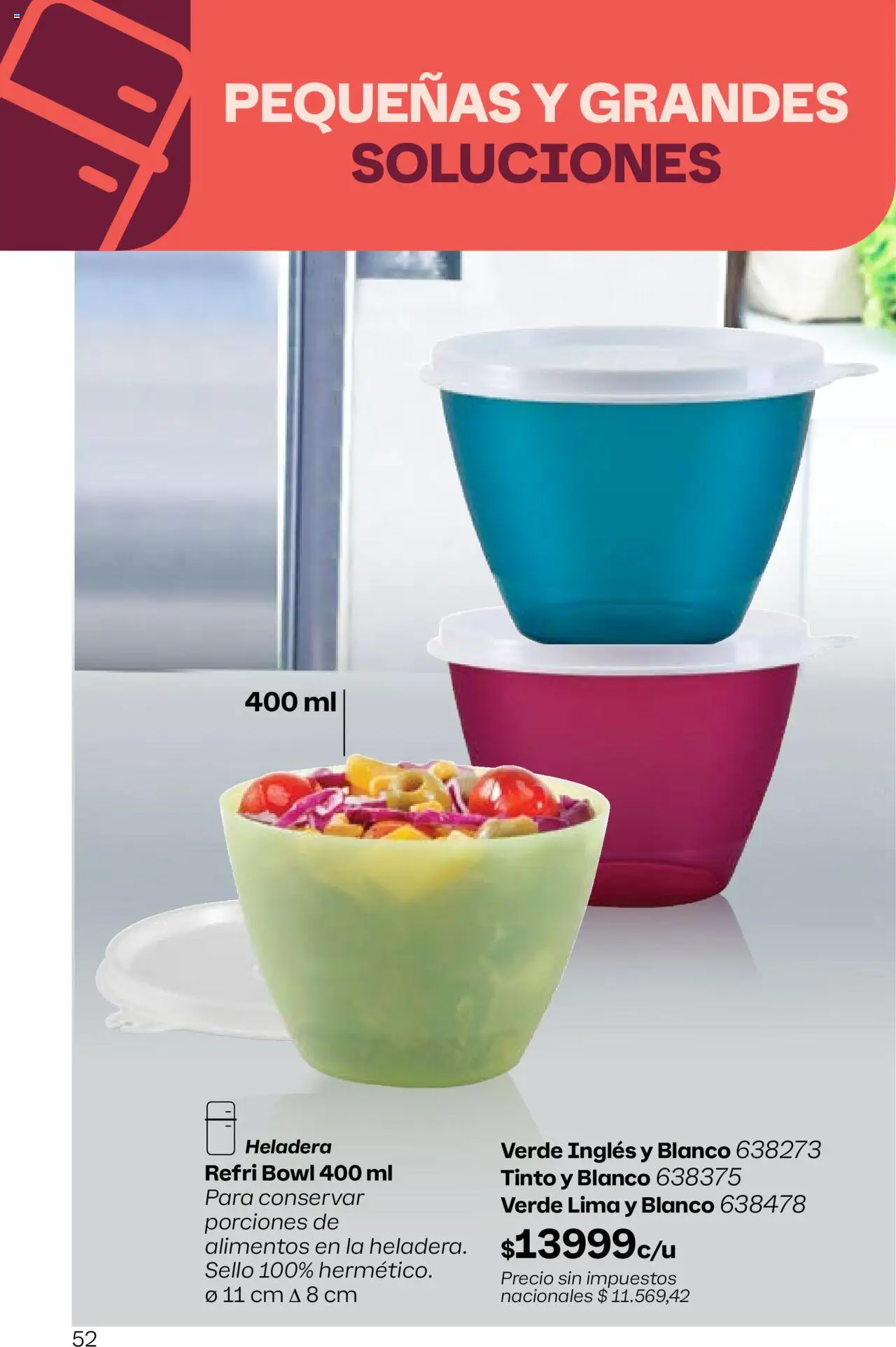 Tupperware Folleto │ válido desde el 11.08.2025 | Página: 53 | Productos: Bowl, Lima, Heladera