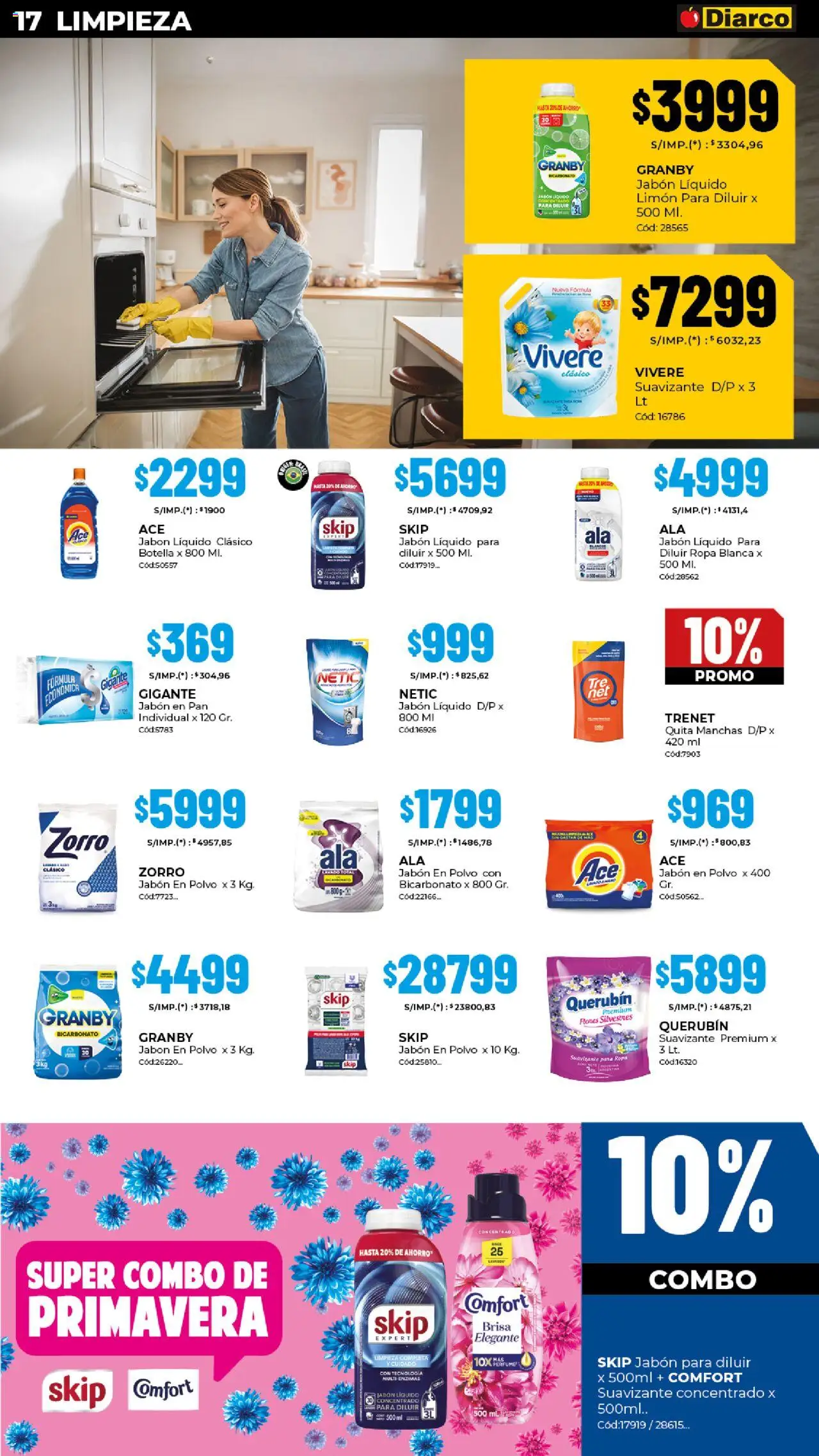 Diarco - Ofertas Gba │ válido desde el 29.09.2025 | Página: 17 | Productos: Botella, Polvo, Ropa, Suavizante