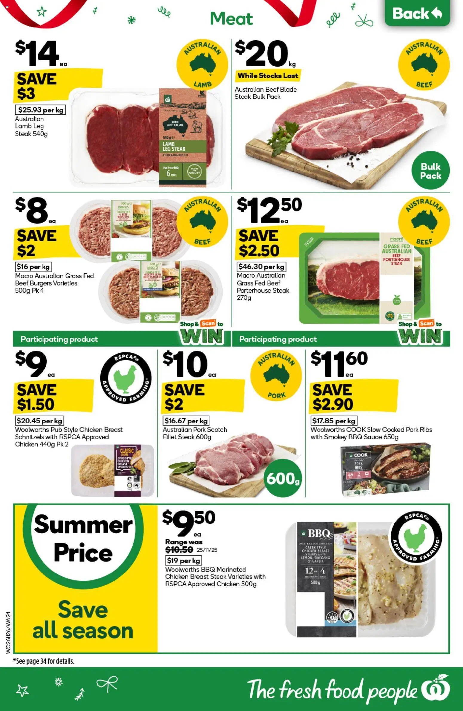 Woolworths catalogue - valid from 26.11.2025 | Page: 24 | Products: BBQ Sauce, Oregano, Steak, Scotch