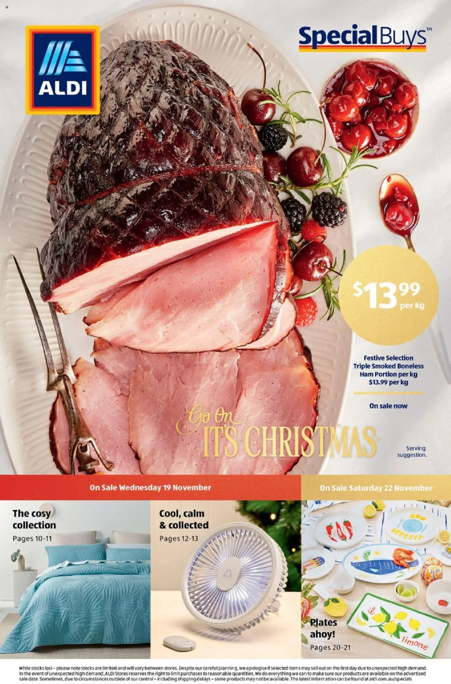 Aldi catalogue - valid from 19.11.2025 | Page: 1 | Products: Ham