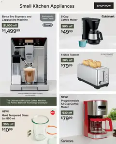 Preview of Linen Chest weekly flyer from shop Linen Chest valid from 22.10.2025 | Page: 18 | Products: Coffee maker, Toaster, Coffee
