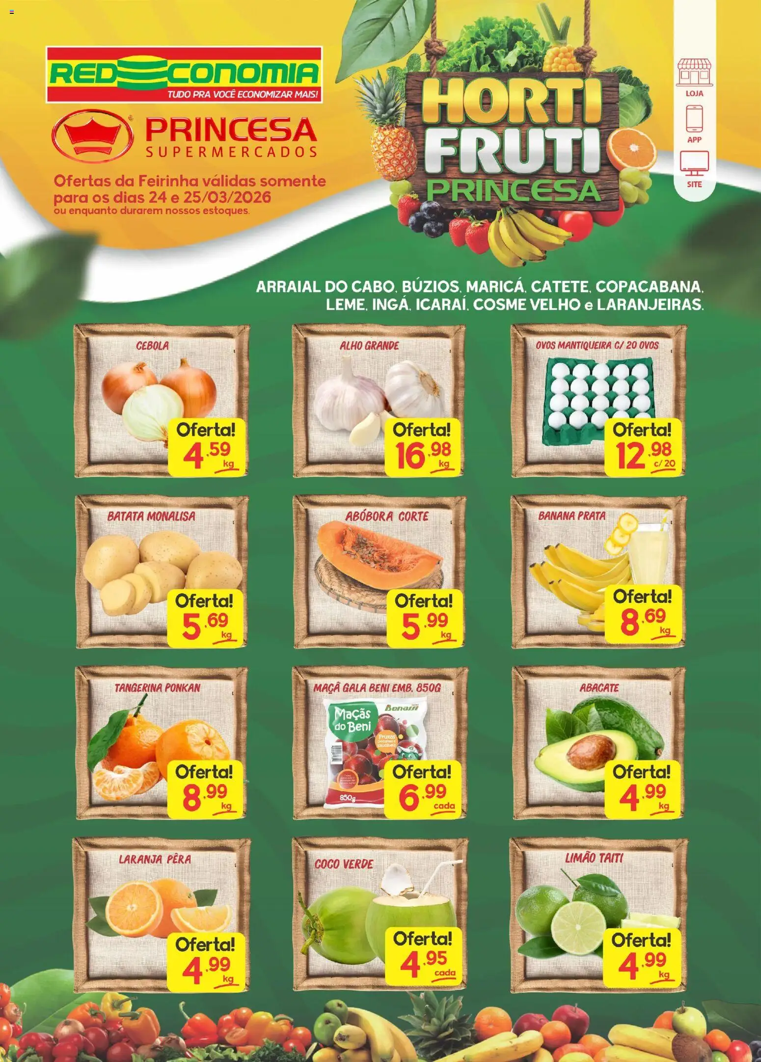 Princesa Folheto - válido de 24.03.2026 | Página: 1 | Produtos: Pera, Abóbora, Alho, Maçãs