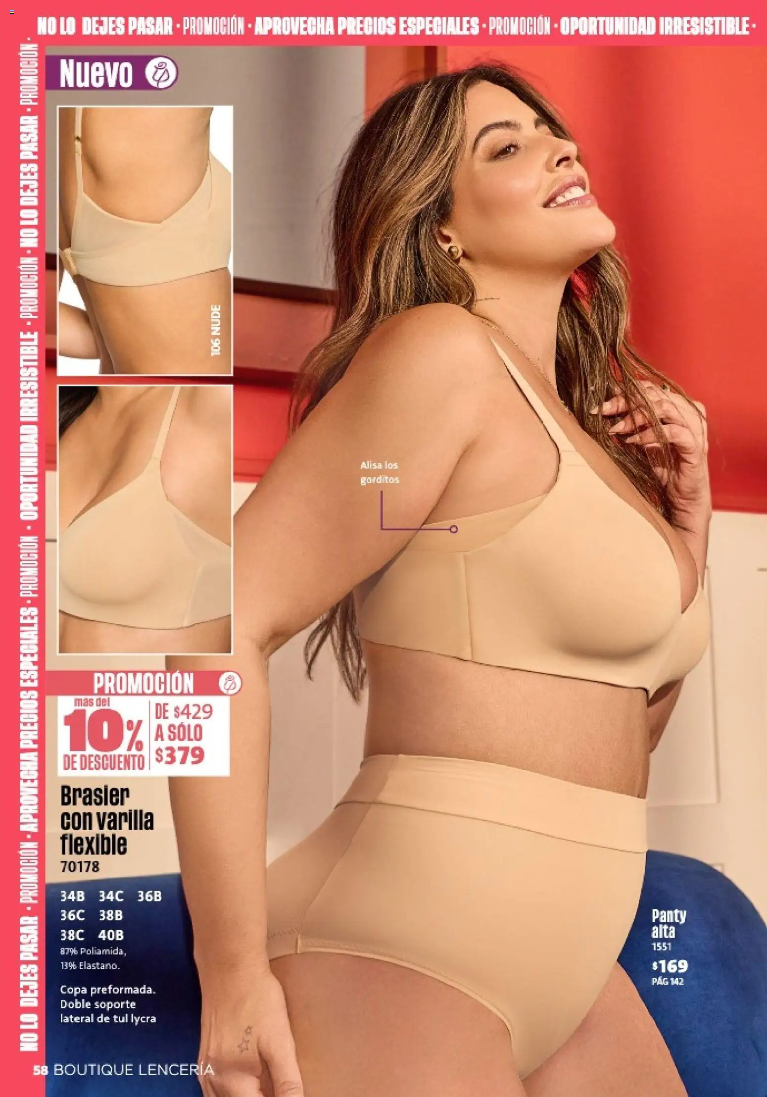 Nuevas ofertas de Ilusión válidas en toda la República Mexicana desde el 01.02.2026. ¡Encuentra las mejores ofertas en Ilusión catálogo Primavera! | Página: 60 | Productos: Flexible, Lenceria