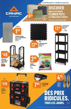 Preview of Canac weekly flyer from shop Canac valid from 22.01.2026