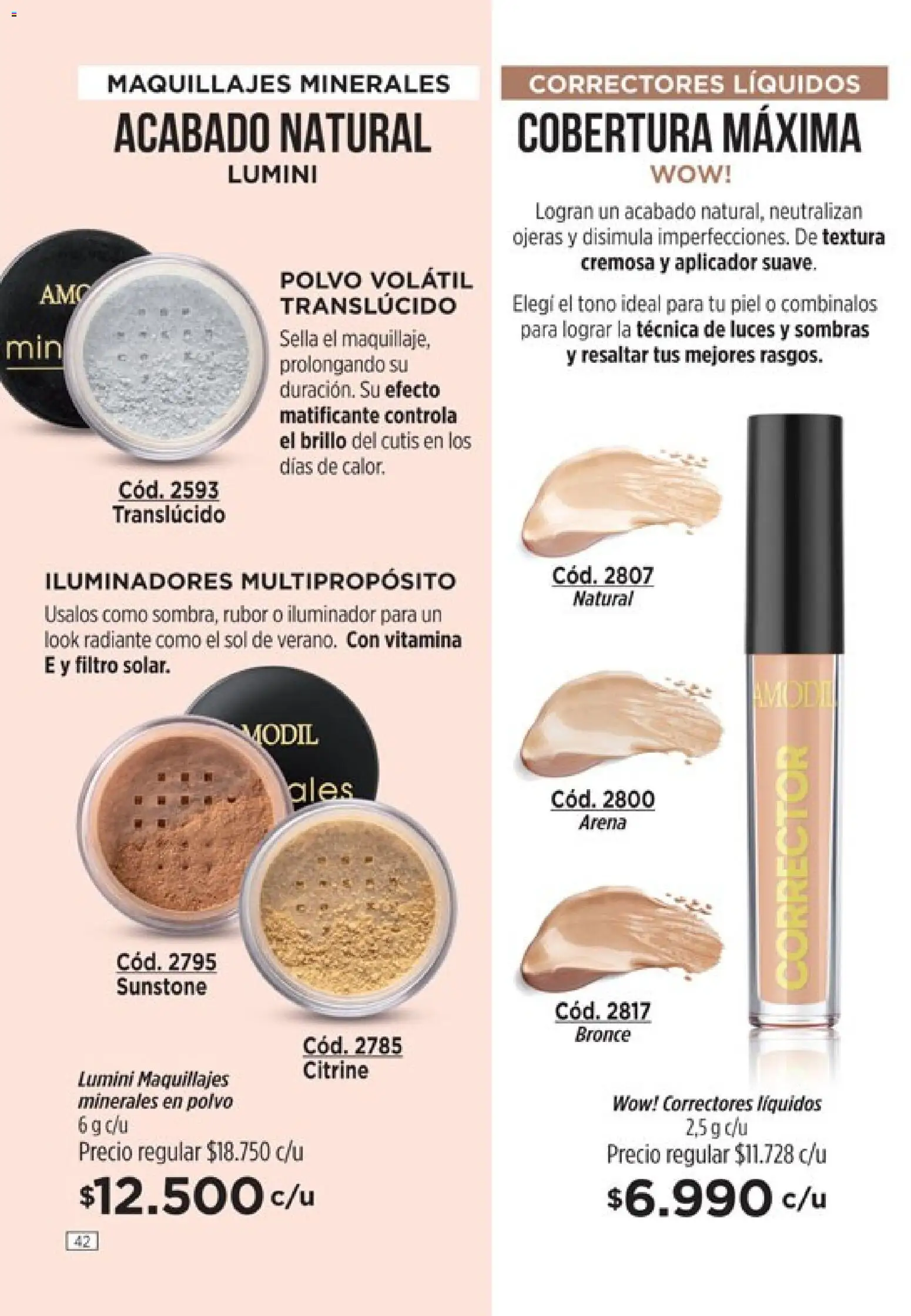 Amodil - Campaña 18/2025 │ válido desde el 30.11.2025 | Página: 42 | Productos: Rubor, Polvo, Brillo, Radiante