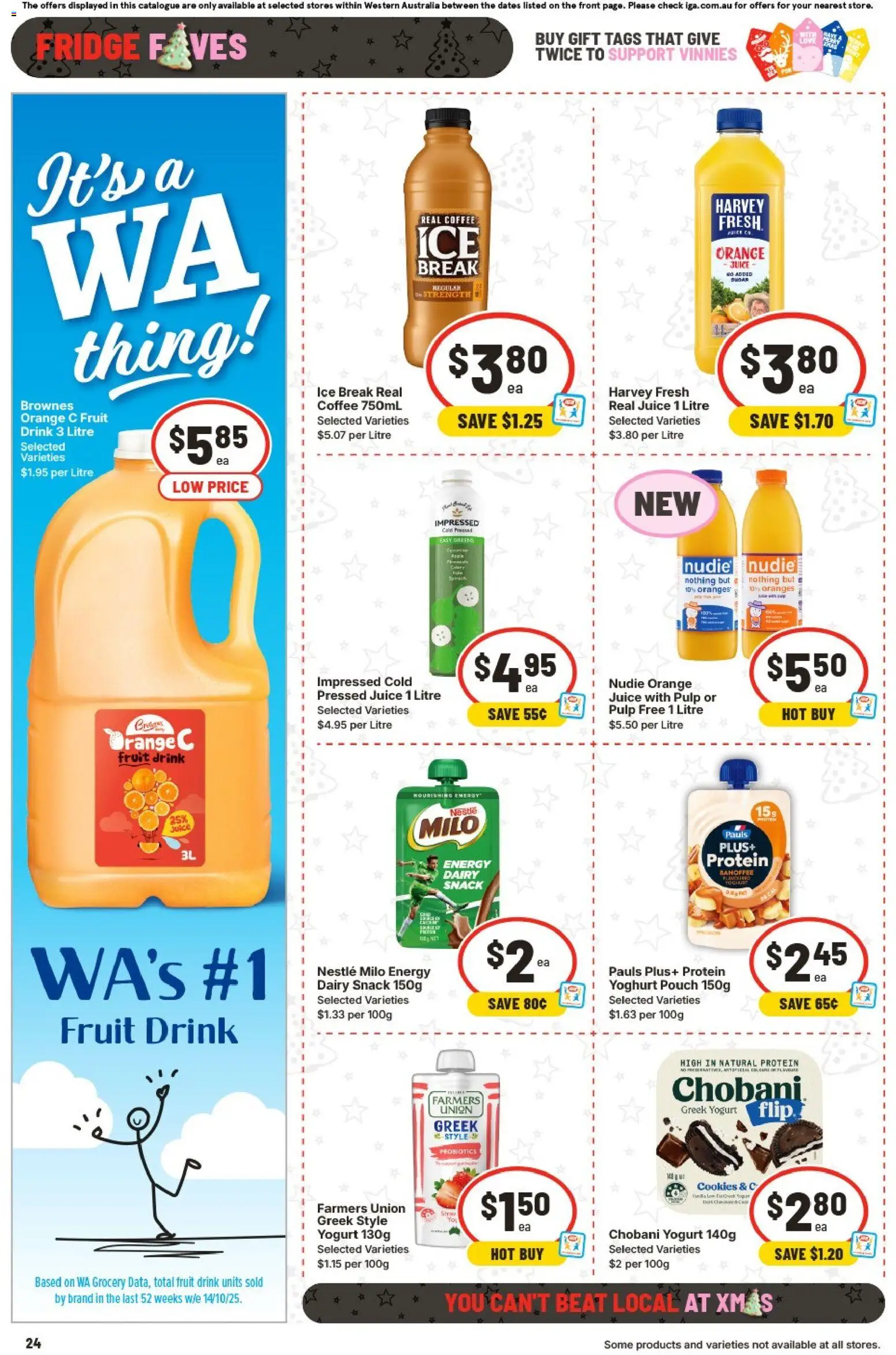 IGA catalogue - valid from 10.12.2025 | Page: 31 | Products: Dairy, Coffee, Oranges, Fridge
