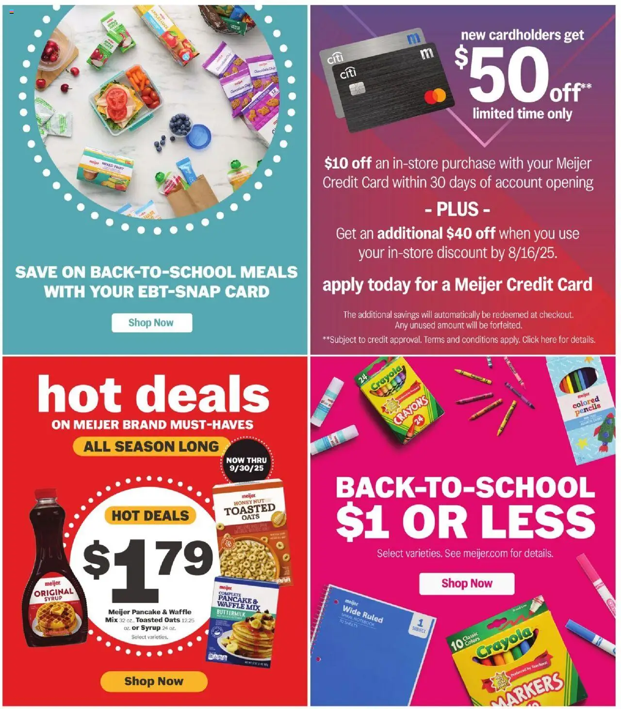 Meijer Weekly Ad - valid from 10.08.2025 | Page: 37 | Products: Chocolate, Cookies, Chocolate Chip, Notebook