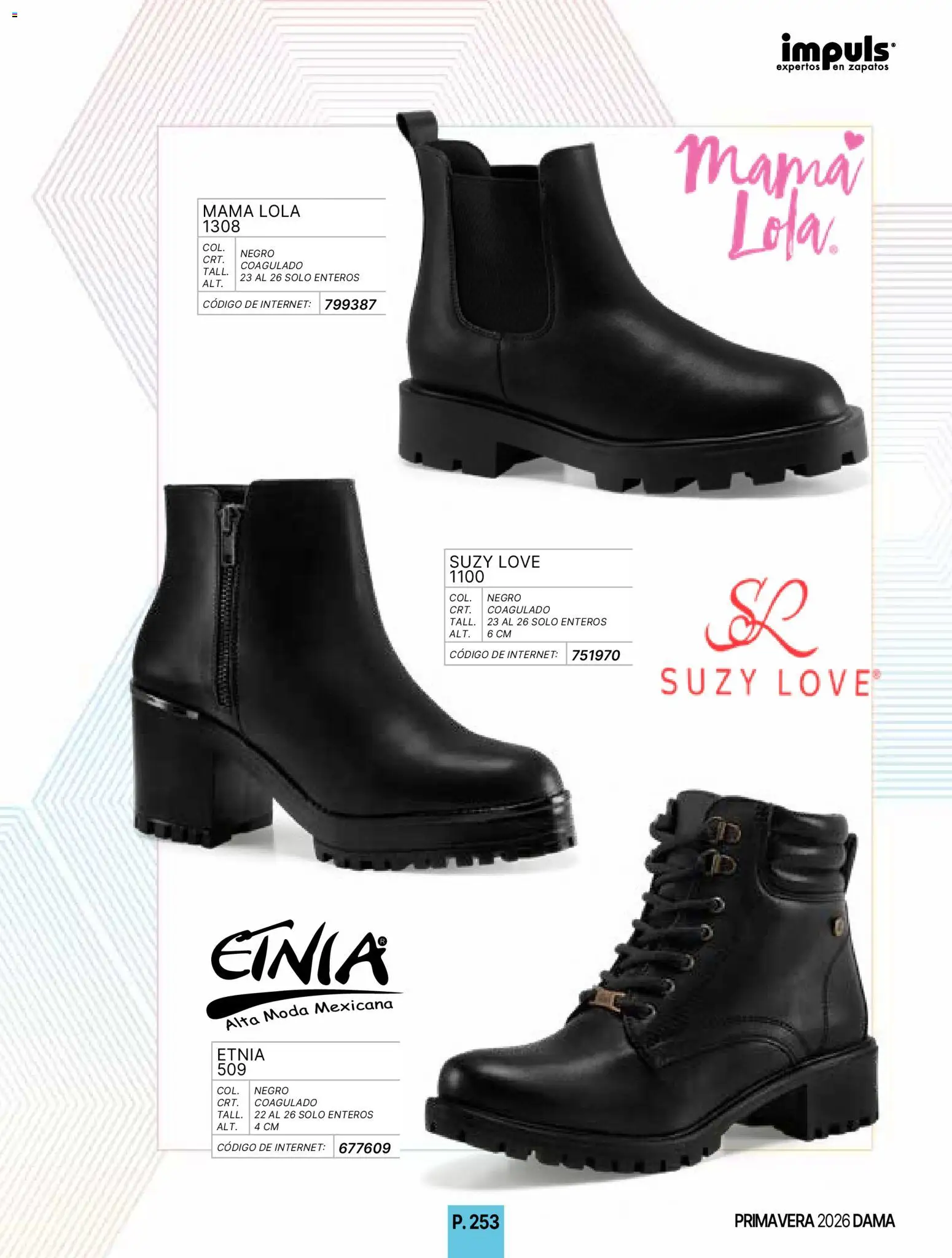 Nuevas ofertas de Impuls válidas en toda la República Mexicana desde el 01.01.2026. ¡Encuentra las mejores ofertas en Impuls catálogo Primavera! | Página: 255 | Productos: Zapatos