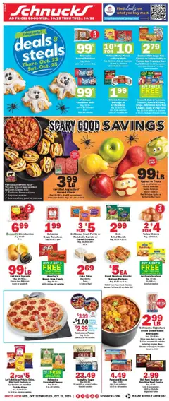 Preview of Schnucks weekly ads valid from 22.10.2025