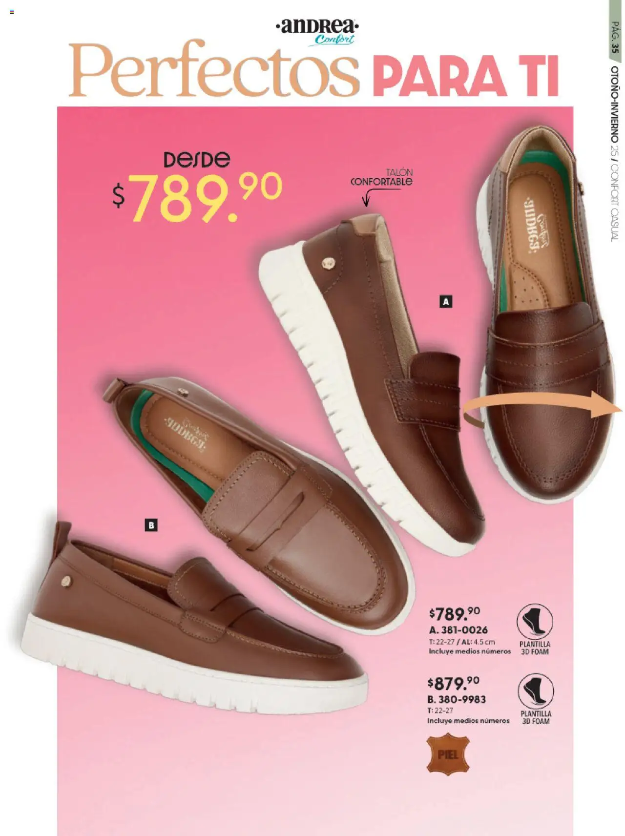 Nuevas ofertas de Andrea válidas en toda la República Mexicana desde el 24.08.2025. ¡Encuentra las mejores ofertas en Andrea - CCatálogo Calzado Confort Otoño! | Página: 35