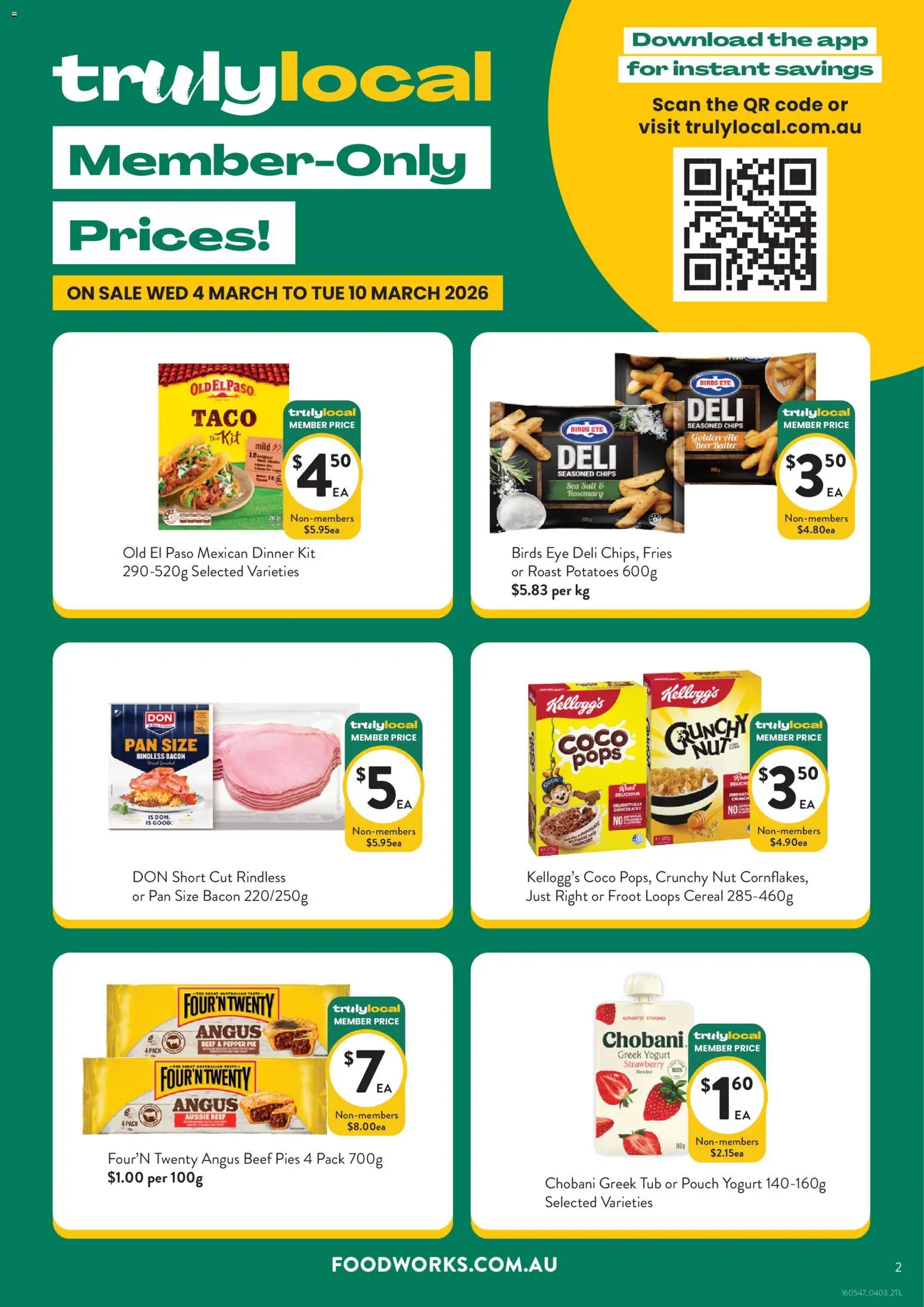 Foodworks catalogue - valid from 04.03.2026 | Page: 2 | Products: Bacon, Beef, Cereal, Pepper