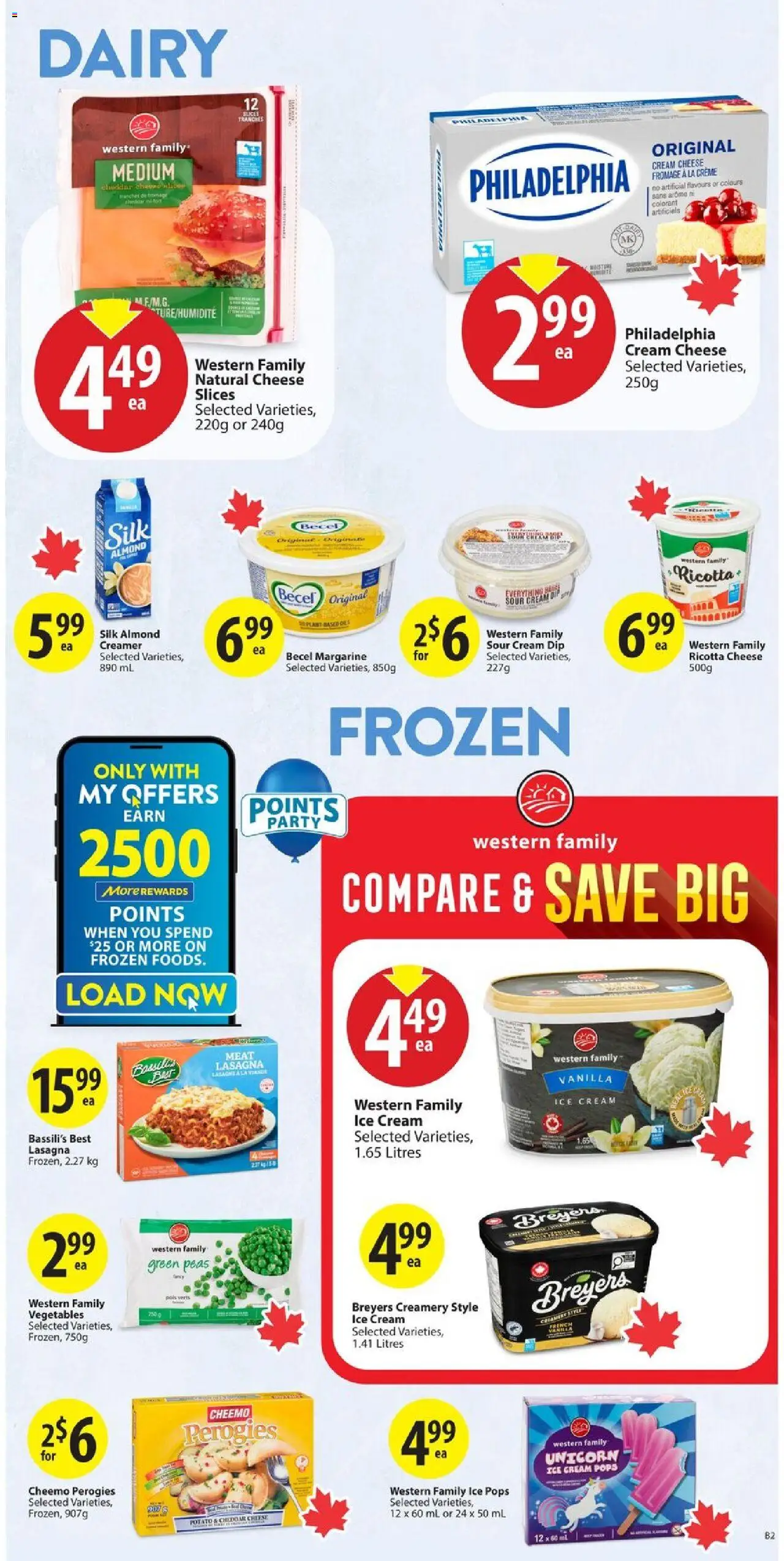 Save on foods flyer valid from 18.09.2025 | Page: 21 | Products: Sour cream, Cream, Ice cream, Cheese