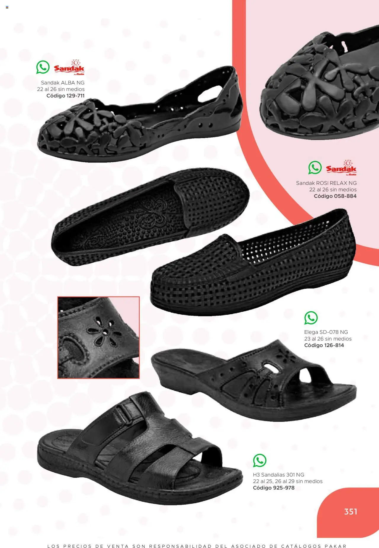 Nuevas ofertas de SC Pakar válidas en toda la República Mexicana desde el 24.07.2025. ¡Encuentra las mejores ofertas en SC Pakar Catálogo Mujer otoño / invierno! | Página: 351 | Productos: Sandalias