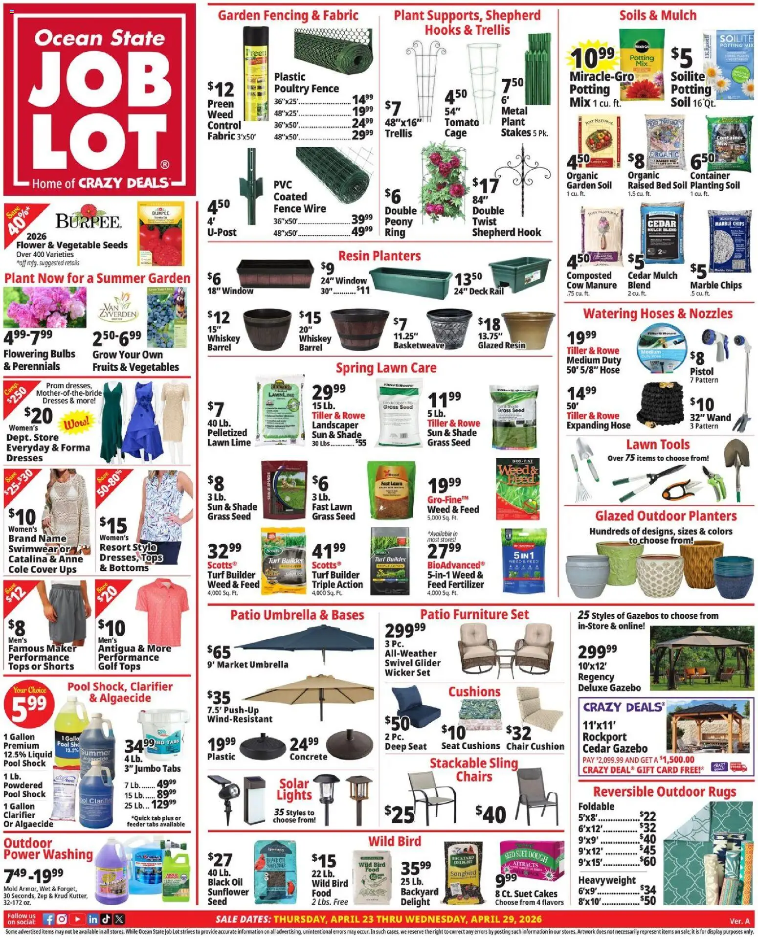 Ocean State Job Lot Weekly Ad - MA - valid from 23.04.2026 | Page: 1