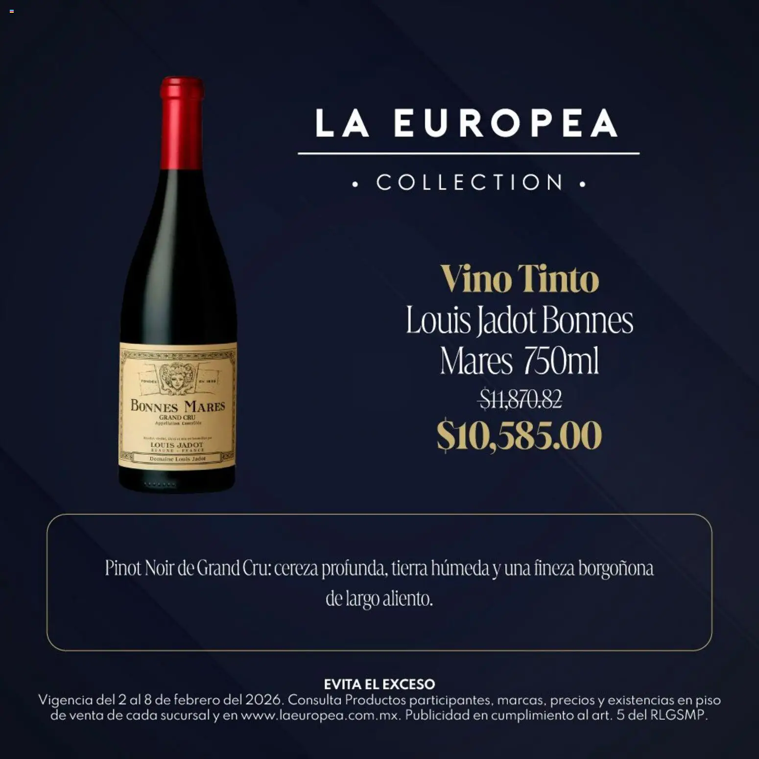 Nuevas ofertas de La Europea válidas en toda la República Mexicana desde el 02.02.2026. ¡Encuentra las mejores ofertas en La Europea catálogo Grandes Vinos! | Página: 2