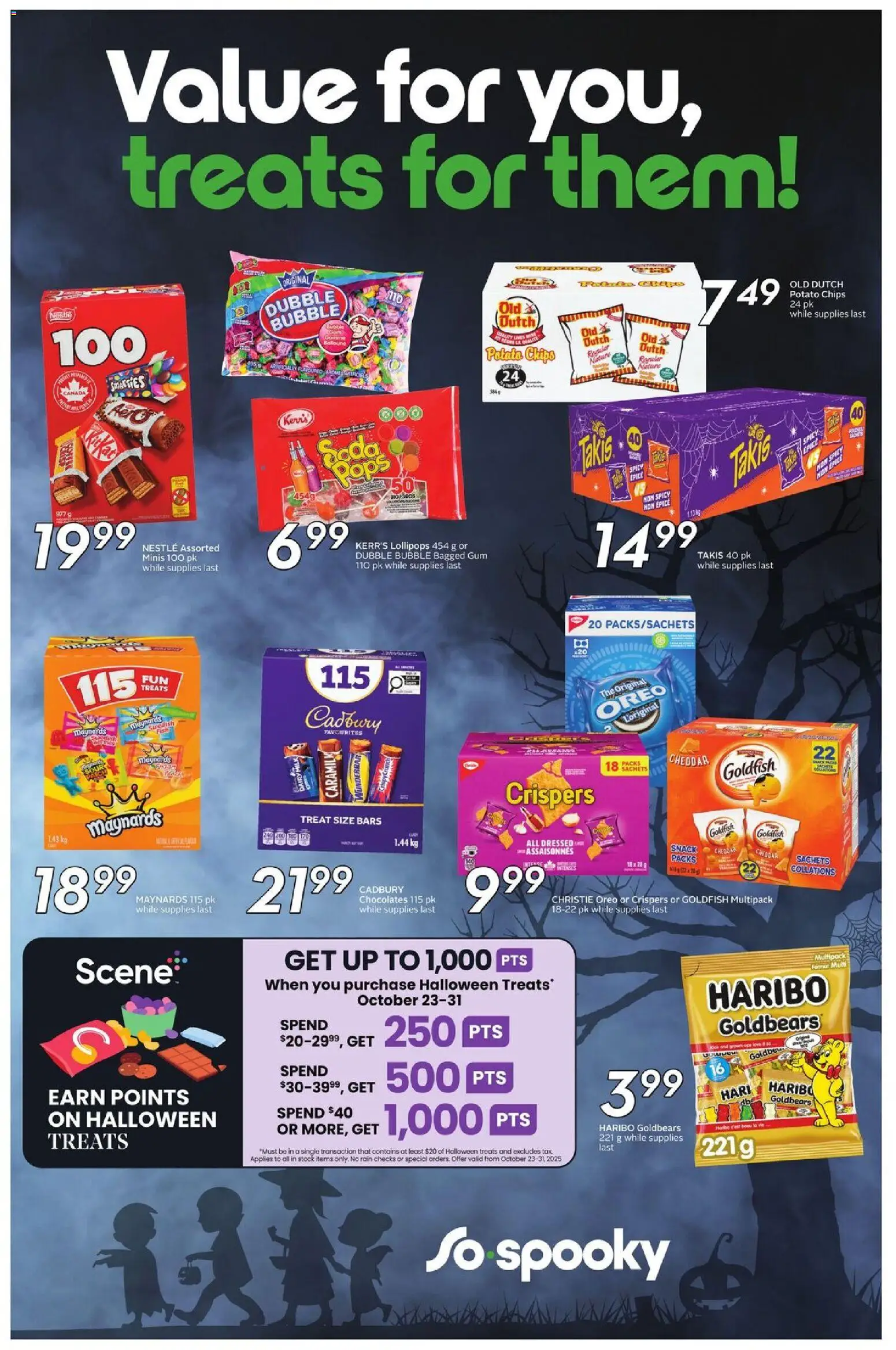Sobeys flyer valid from 23.10.2025 | Page: 16 | Products: Chips, Milk