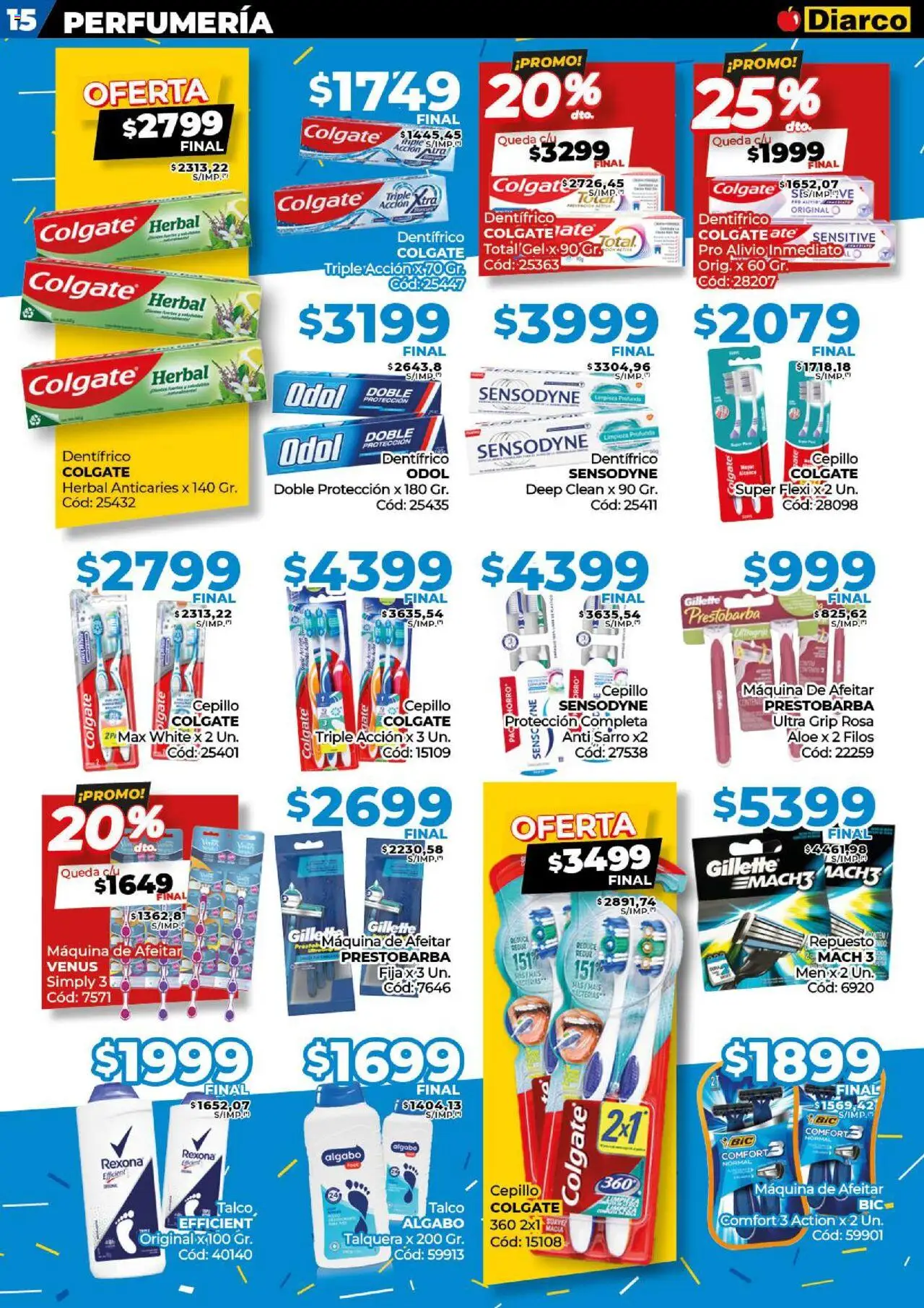 Diarco ofertas │ válido desde el 04.08.2025 | Página: 15 | Productos: Maquina de afeitar, Cepillo